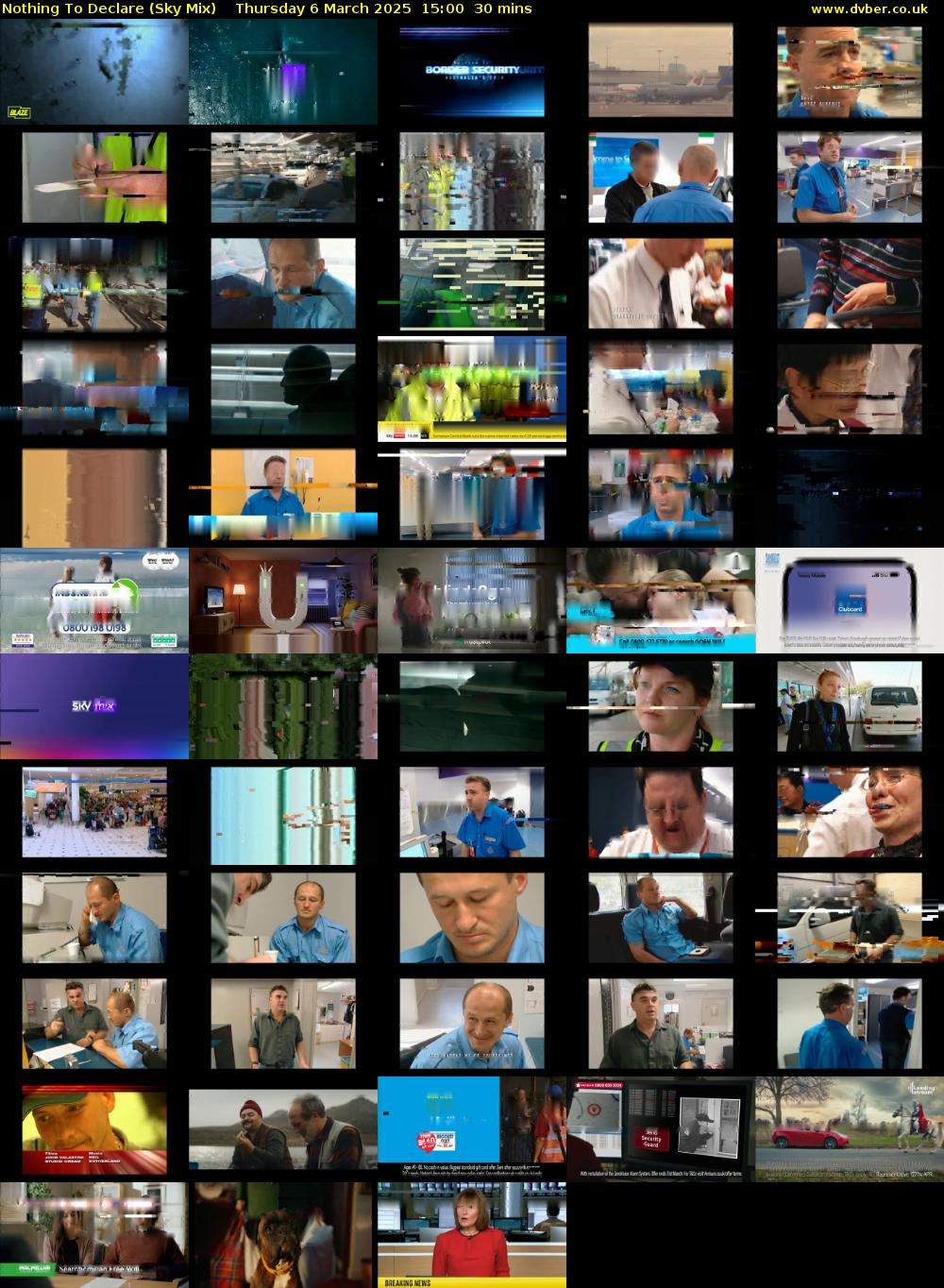 Nothing To Declare (Sky Mix) Thursday 6 March 2025 15:00 - 15:30