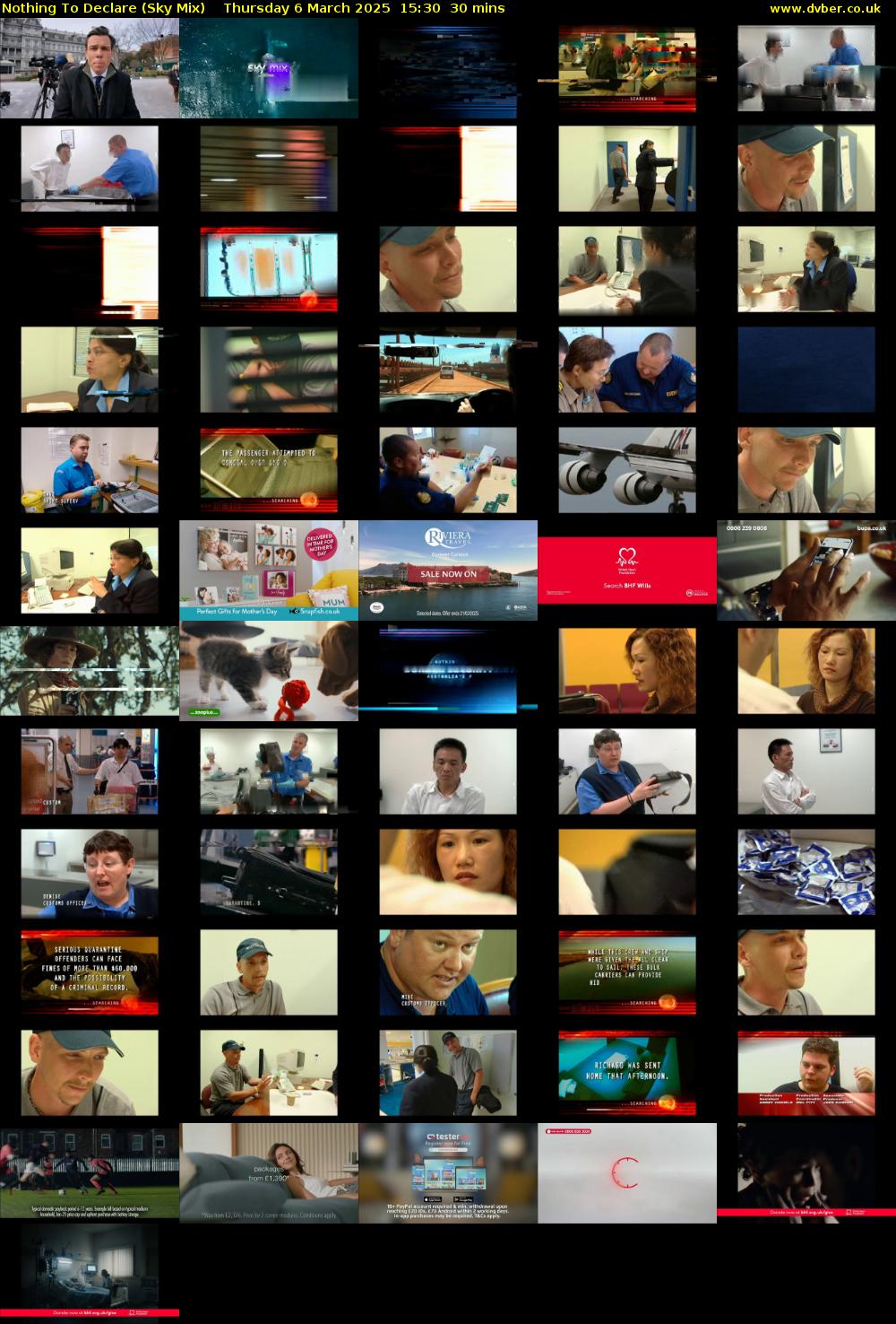 Nothing To Declare (Sky Mix) Thursday 6 March 2025 15:30 - 16:00