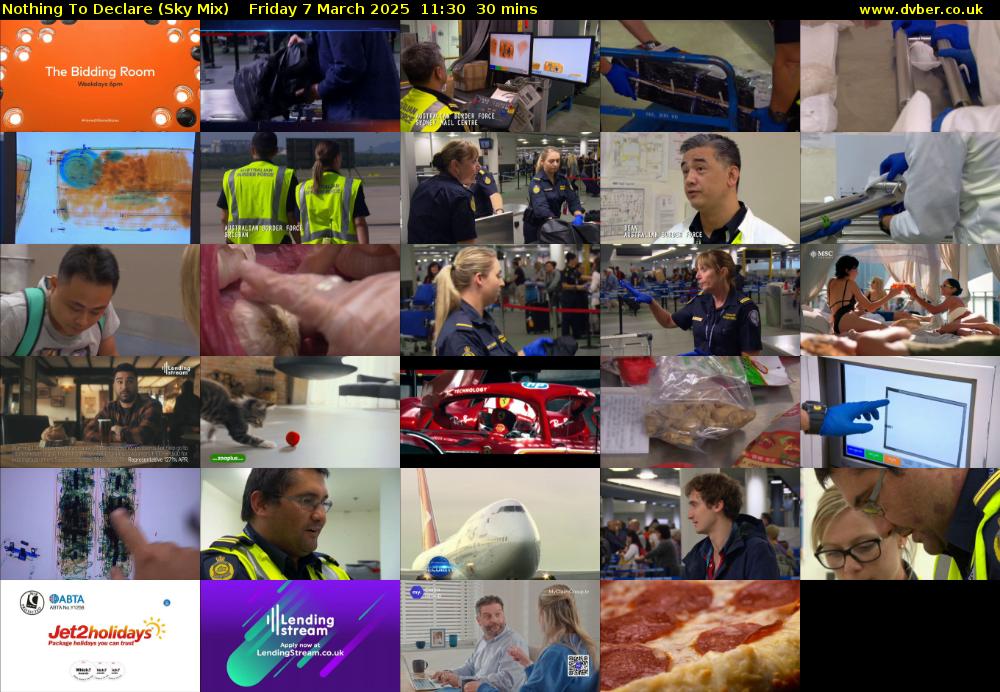 Nothing To Declare (Sky Mix) Friday 7 March 2025 11:30 - 12:00