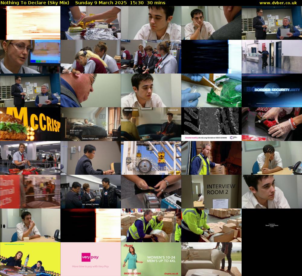 Nothing To Declare (Sky Mix) Sunday 9 March 2025 15:30 - 16:00