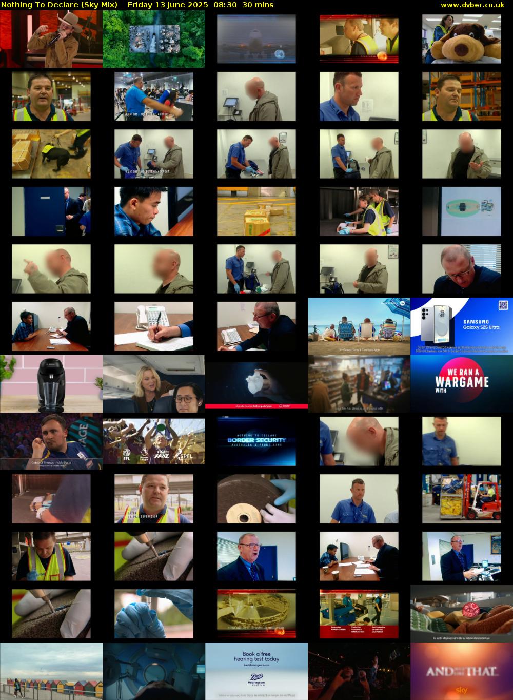 Nothing To Declare (Sky Mix) Friday 13 June 2025 08:30 - 09:00
