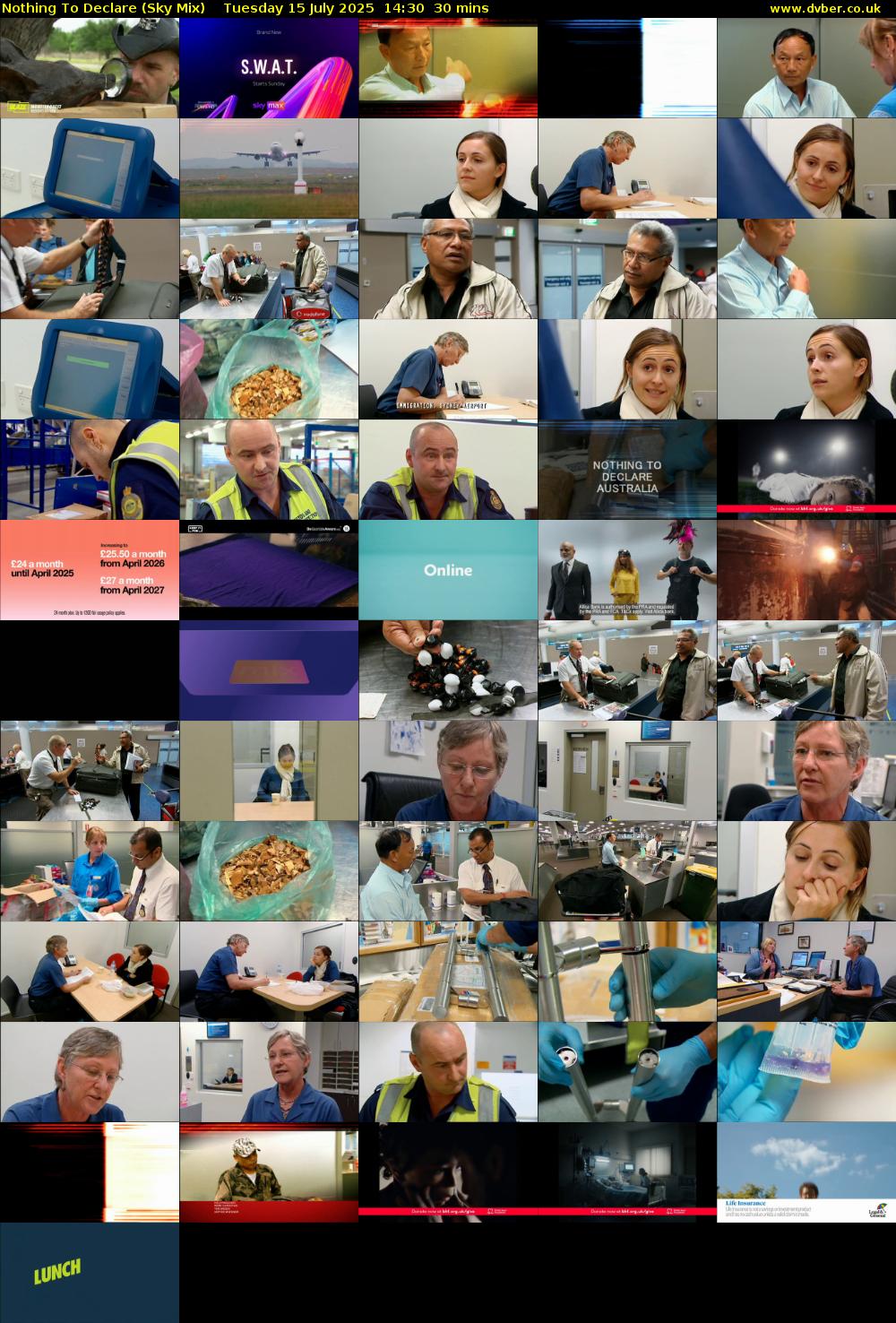 Nothing To Declare (Sky Mix) Tuesday 15 July 2025 14:30 - 15:00