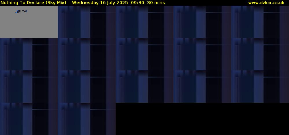 Nothing To Declare (Sky Mix) Wednesday 16 July 2025 09:30 - 10:00