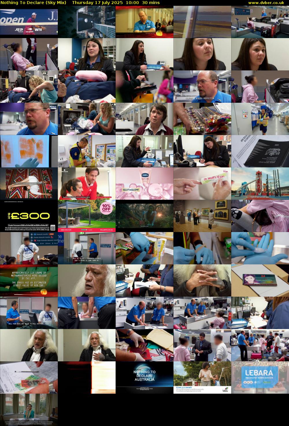 Nothing To Declare (Sky Mix) Thursday 17 July 2025 10:00 - 10:30