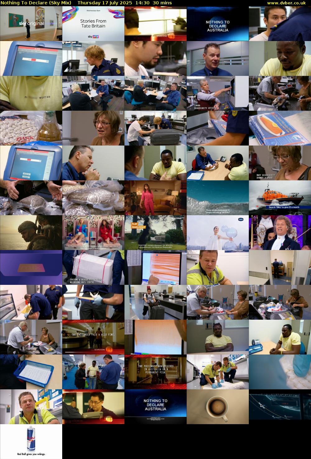 Nothing To Declare (Sky Mix) Thursday 17 July 2025 14:30 - 15:00
