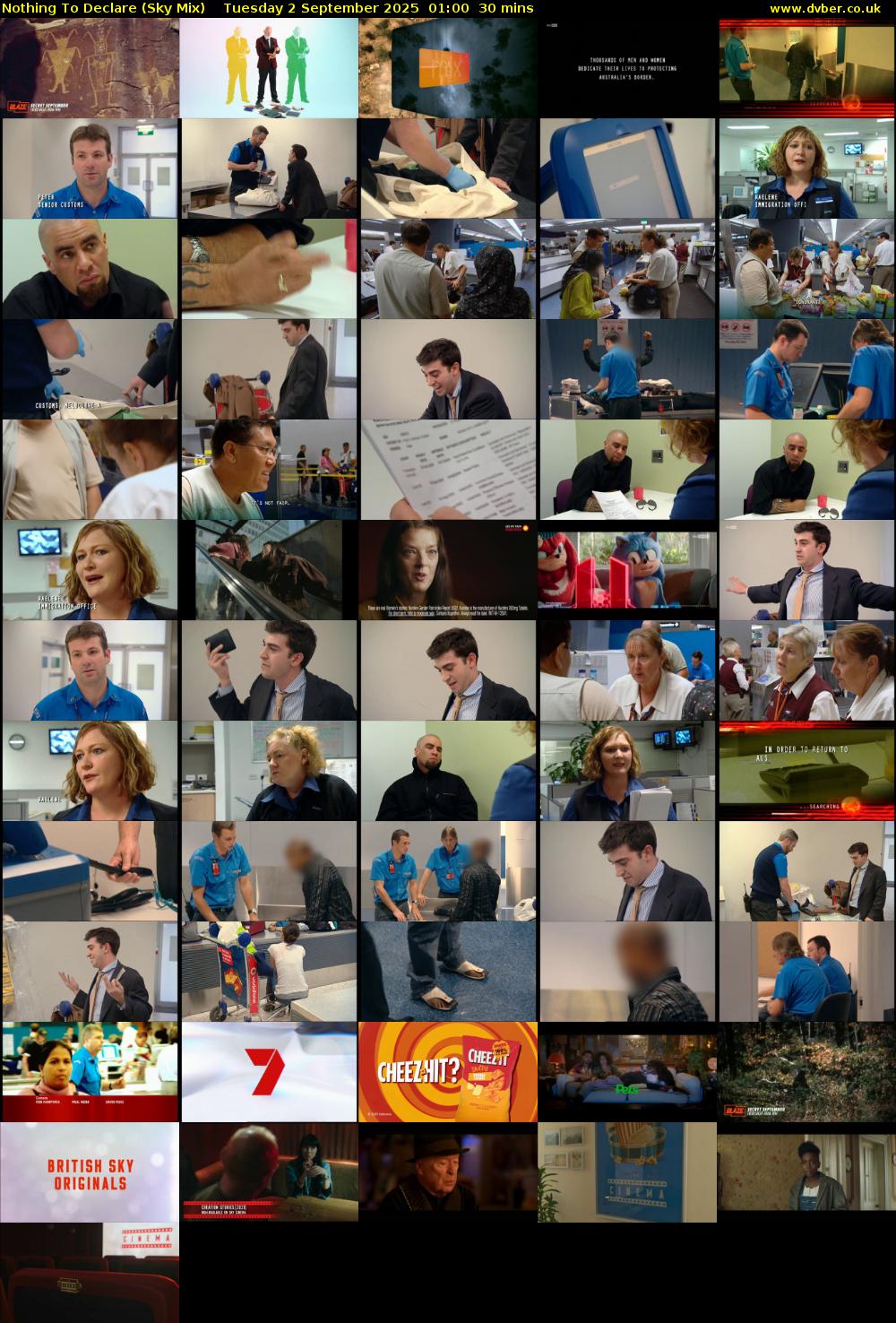 Nothing To Declare (Sky Mix) Tuesday 2 September 2025 01:00 - 01:30