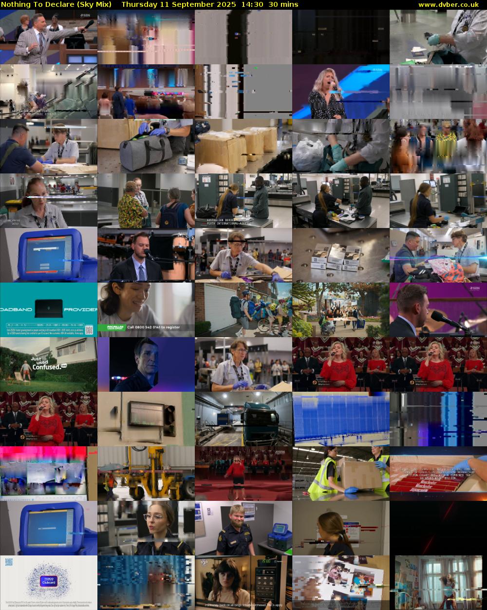 Nothing To Declare (Sky Mix) Thursday 11 September 2025 14:30 - 15:00