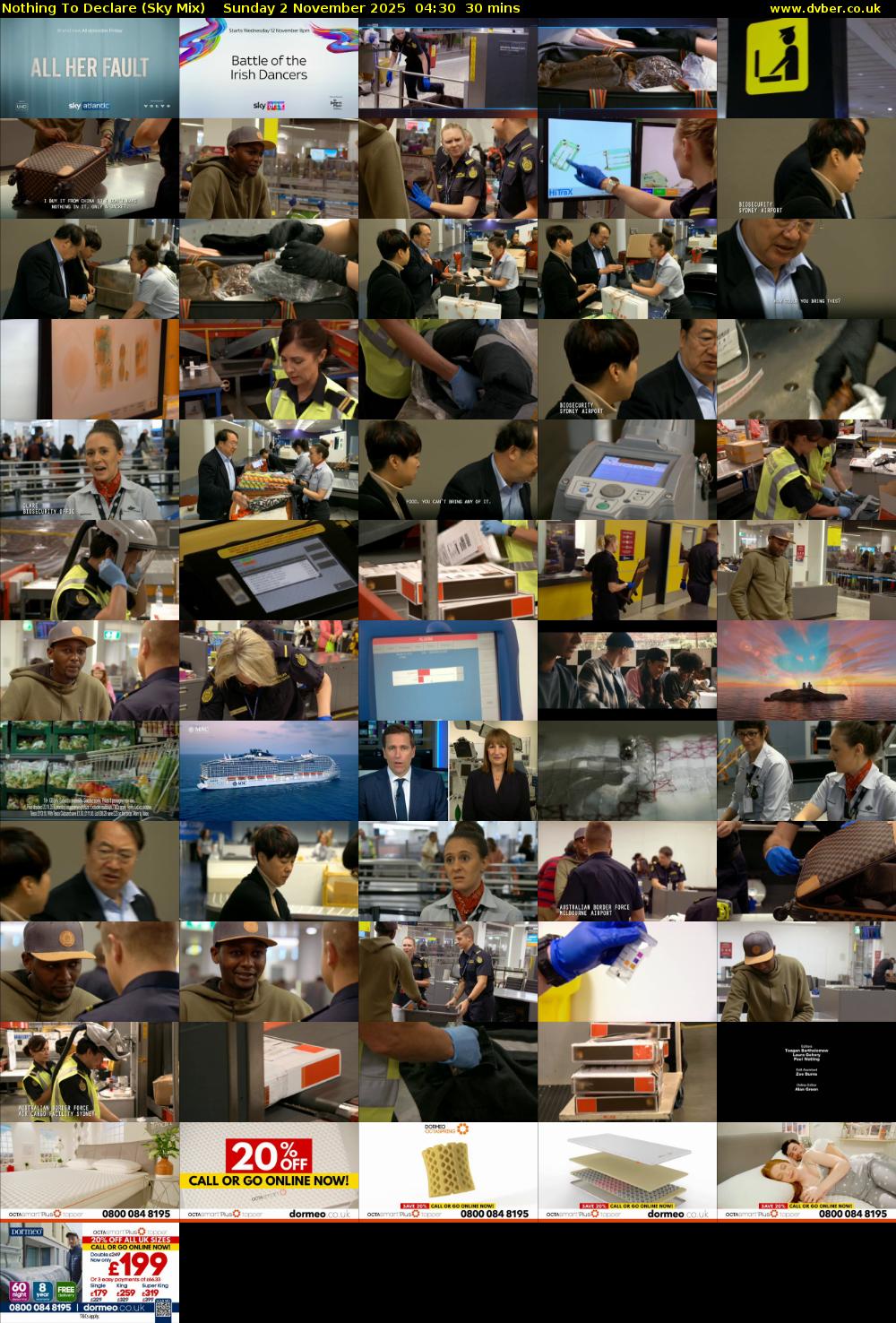 Nothing To Declare (Sky Mix) Sunday 2 November 2025 04:30 - 05:00