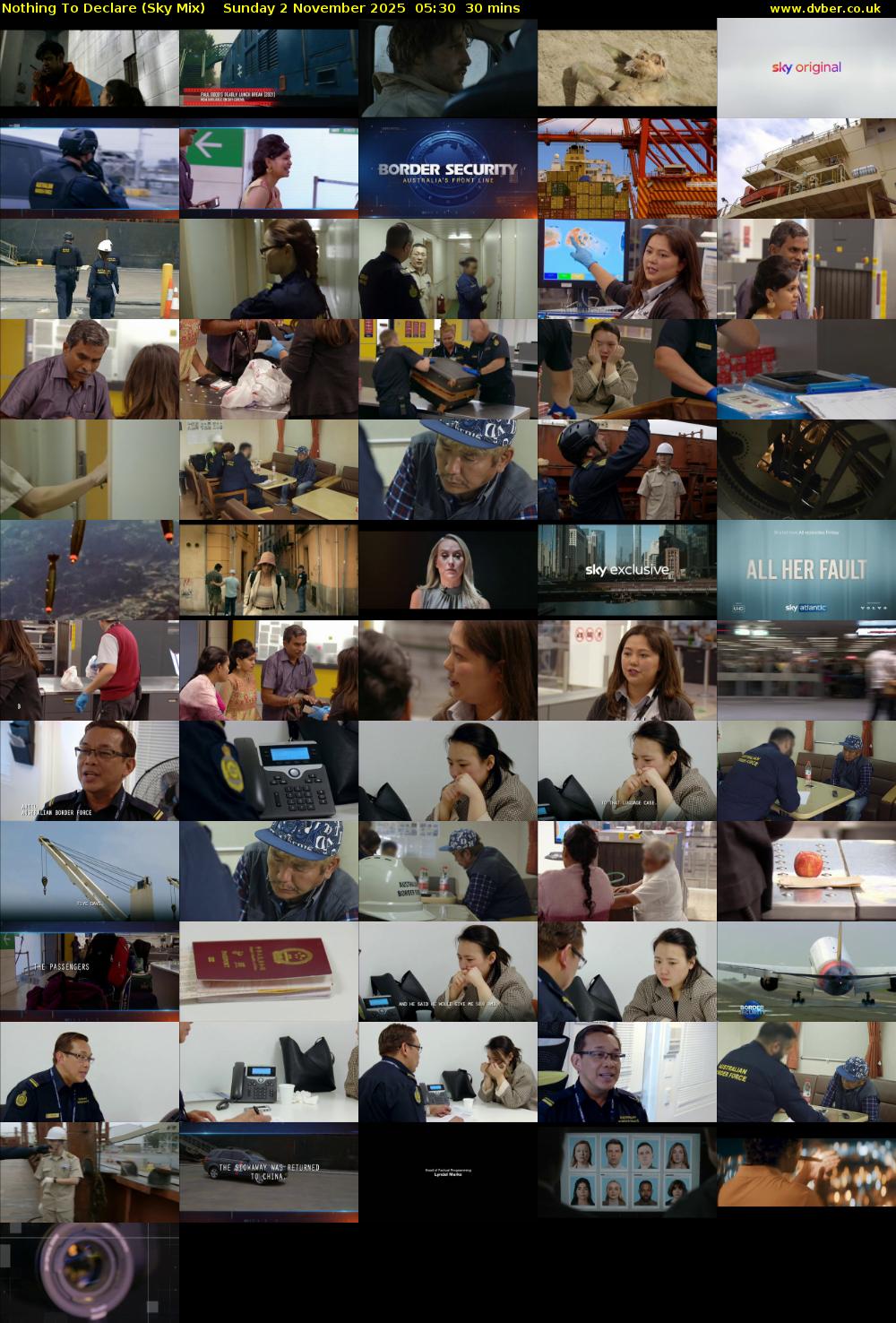 Nothing To Declare (Sky Mix) Sunday 2 November 2025 05:30 - 06:00