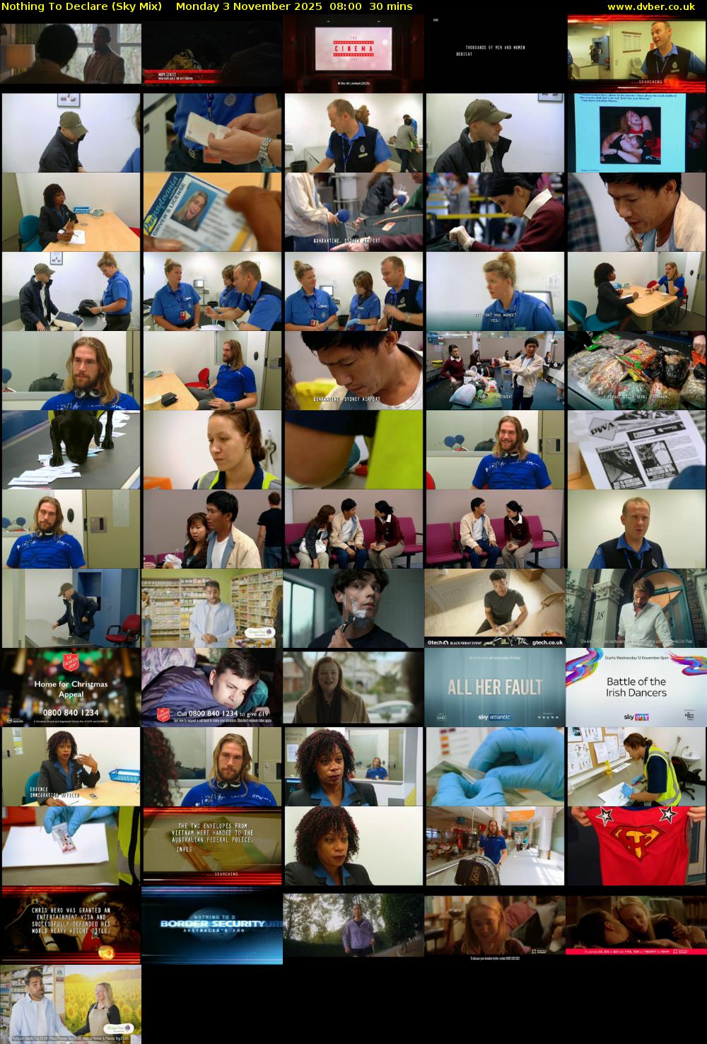 Nothing To Declare (Sky Mix) Monday 3 November 2025 08:00 - 08:30