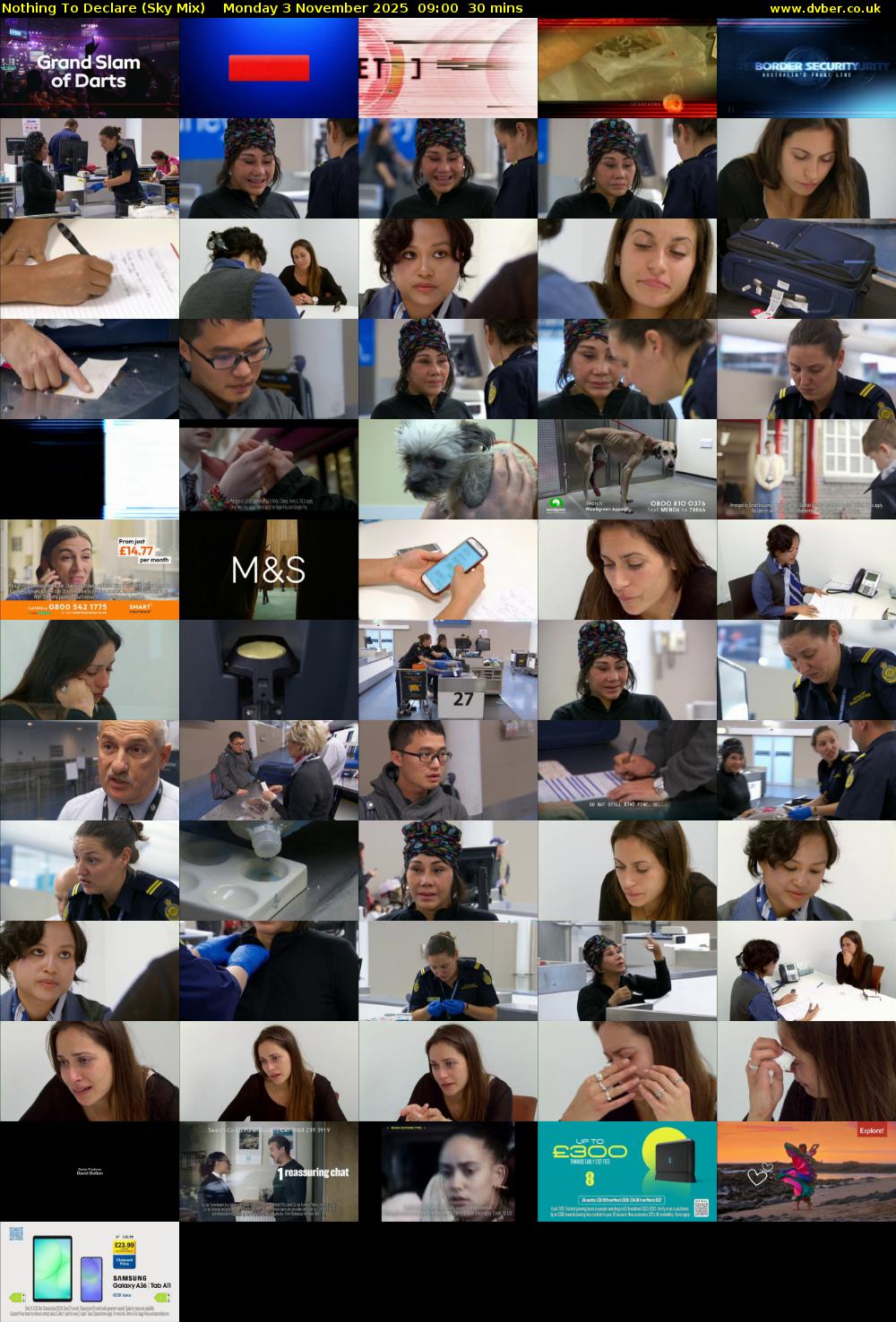 Nothing To Declare (Sky Mix) Monday 3 November 2025 09:00 - 09:30