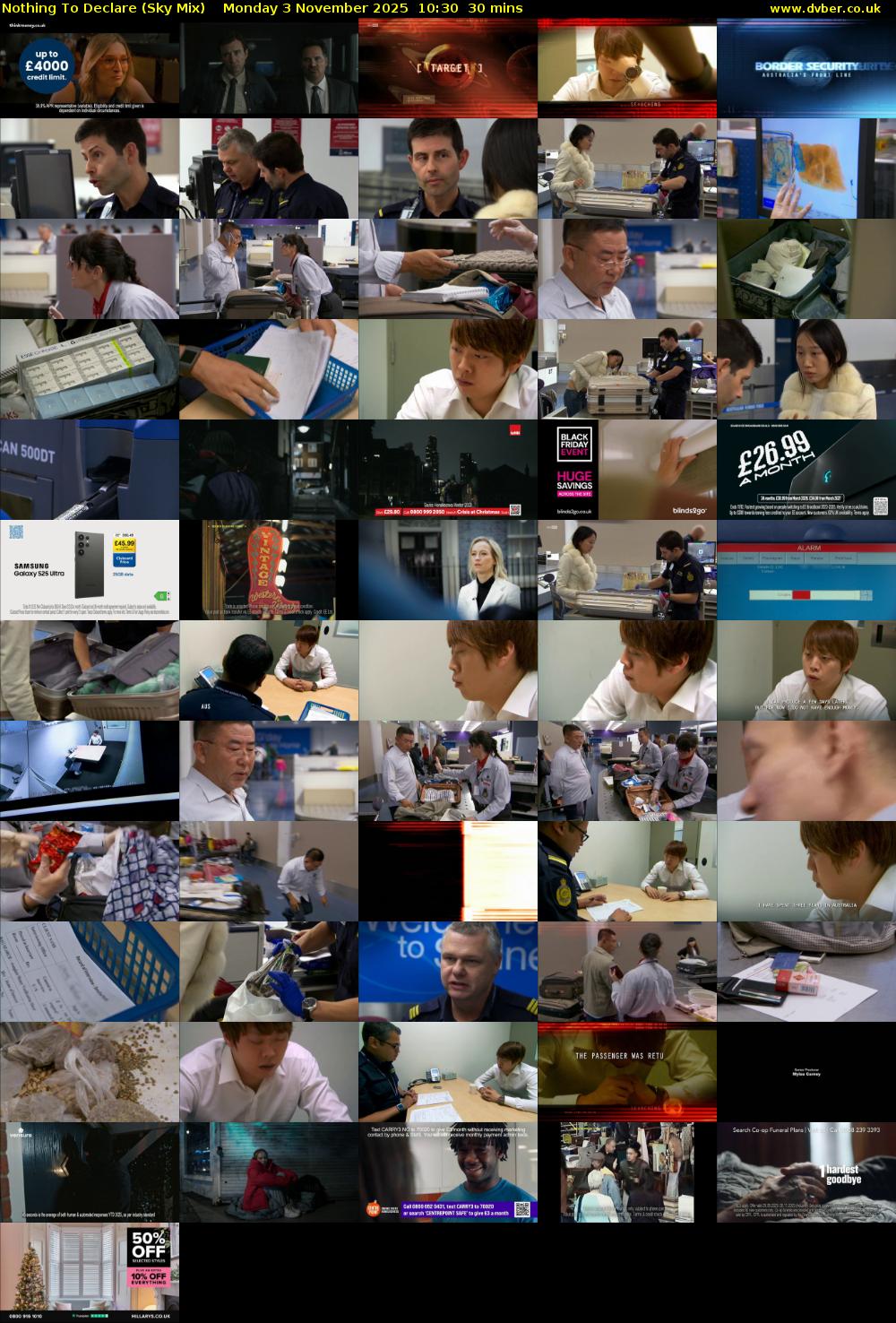 Nothing To Declare (Sky Mix) Monday 3 November 2025 10:30 - 11:00