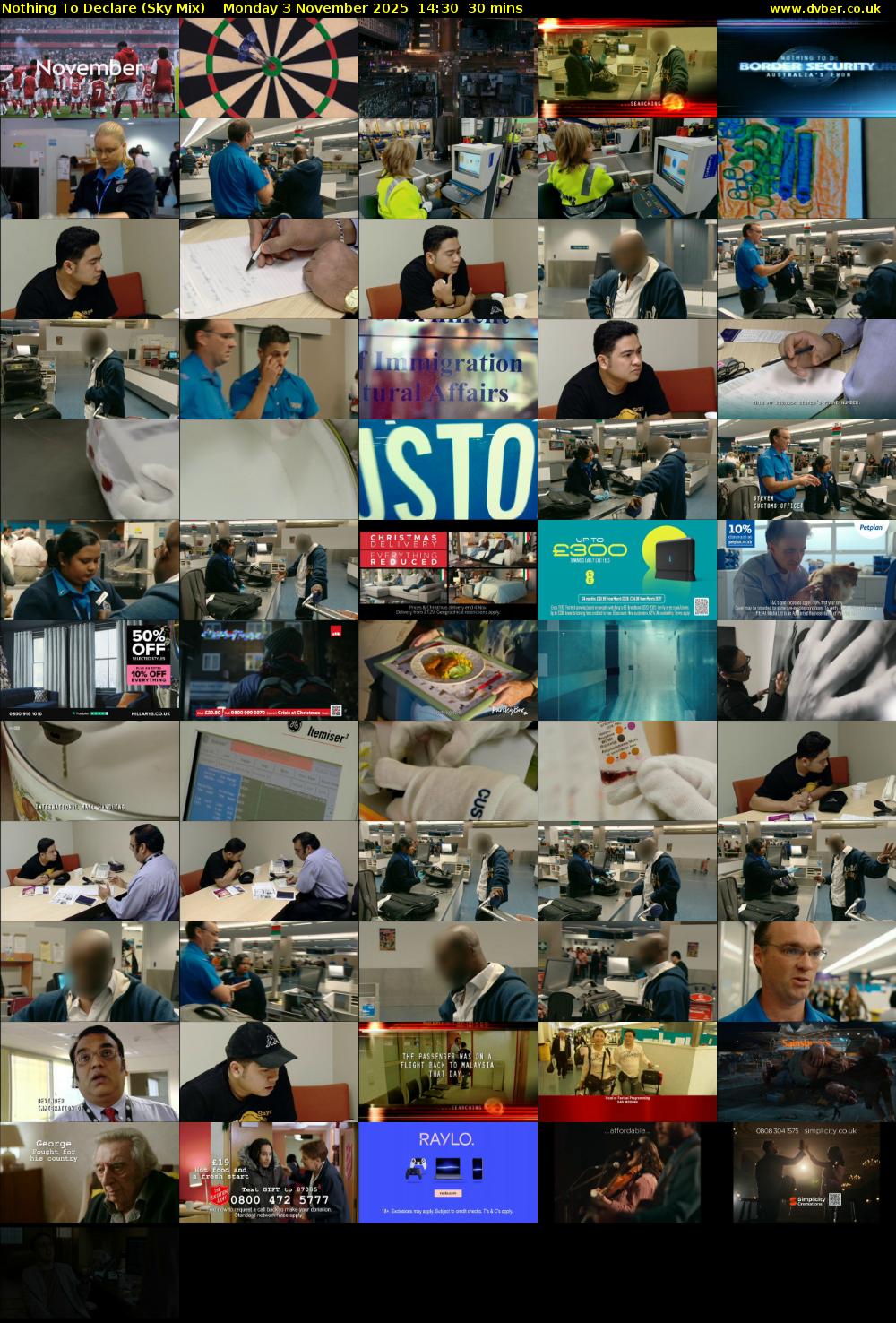 Nothing To Declare (Sky Mix) Monday 3 November 2025 14:30 - 15:00