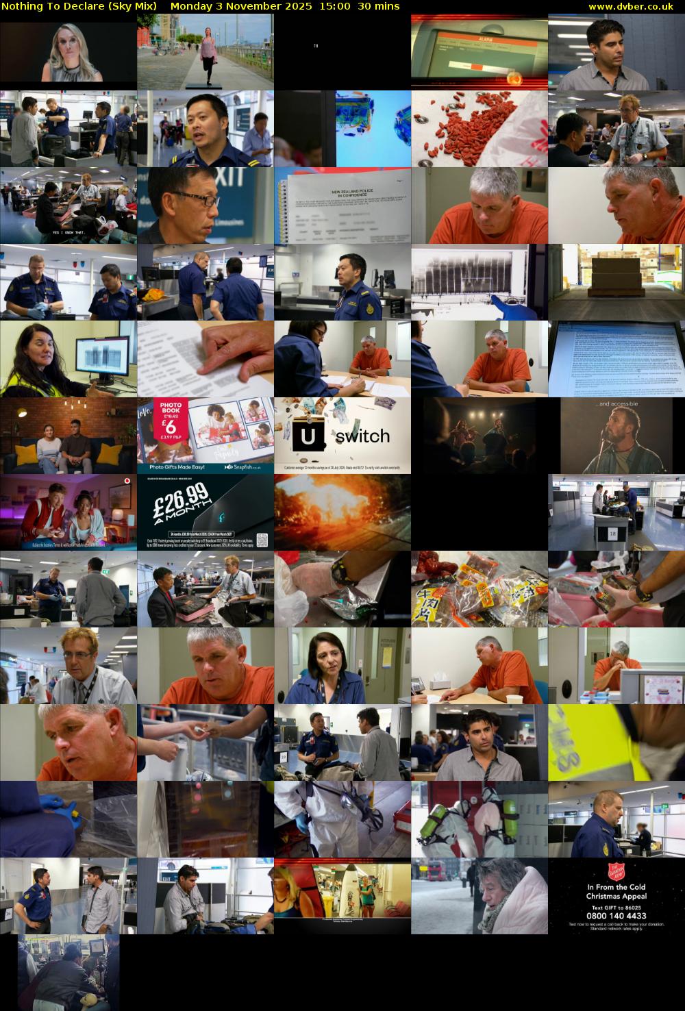 Nothing To Declare (Sky Mix) Monday 3 November 2025 15:00 - 15:30