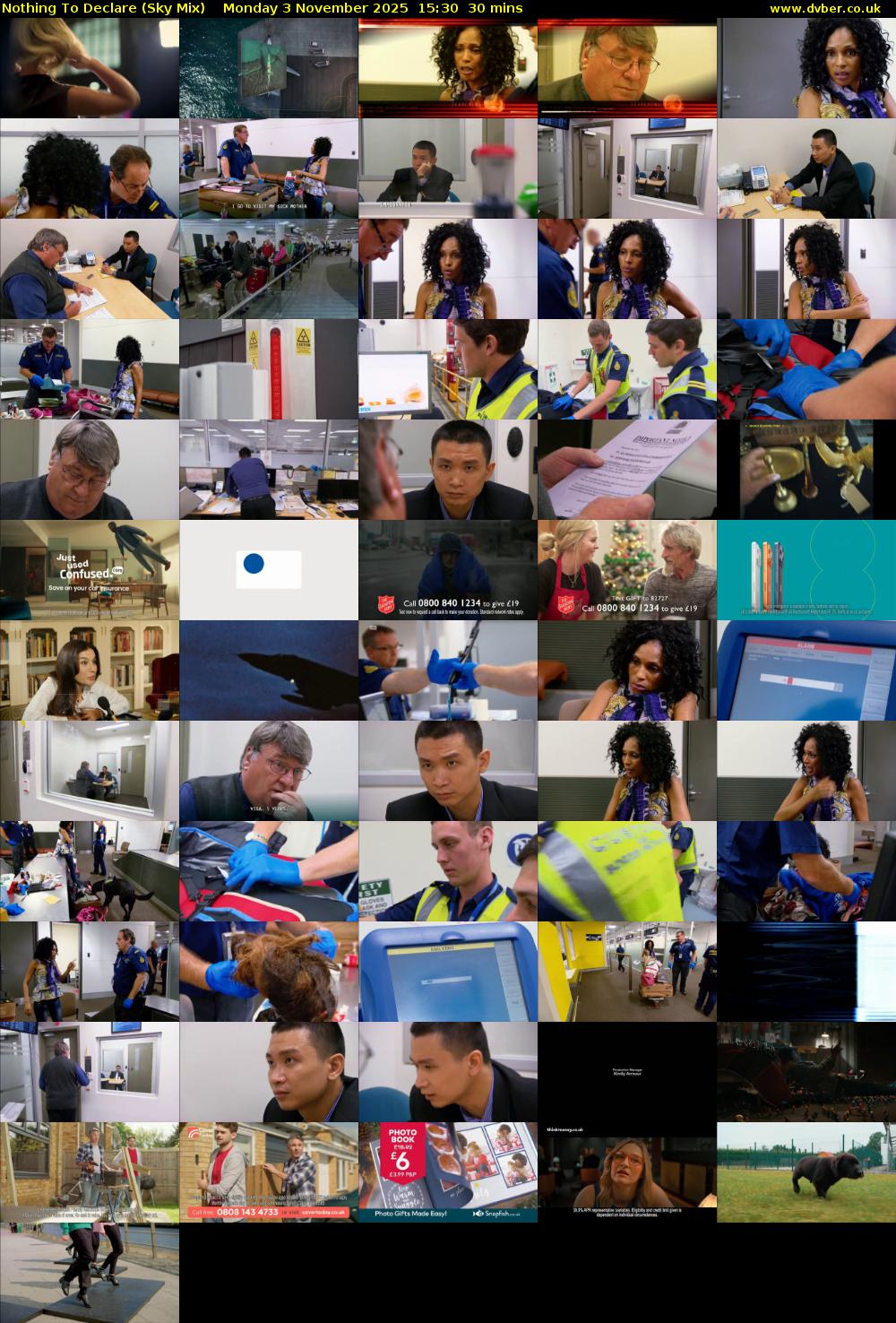 Nothing To Declare (Sky Mix) Monday 3 November 2025 15:30 - 16:00