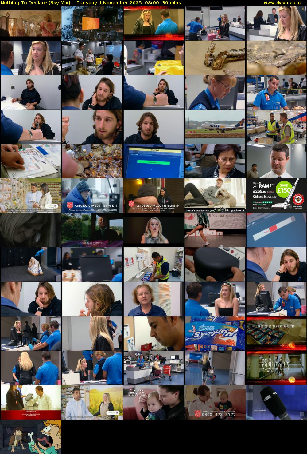 Nothing To Declare (Sky Mix) Tuesday 4 November 2025 08:00 - 08:30