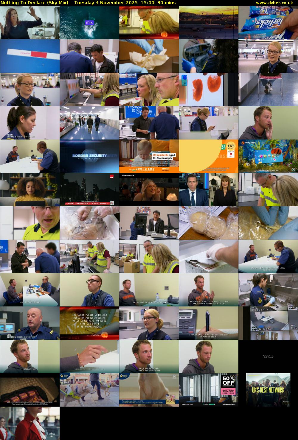 Nothing To Declare (Sky Mix) Tuesday 4 November 2025 15:00 - 15:30