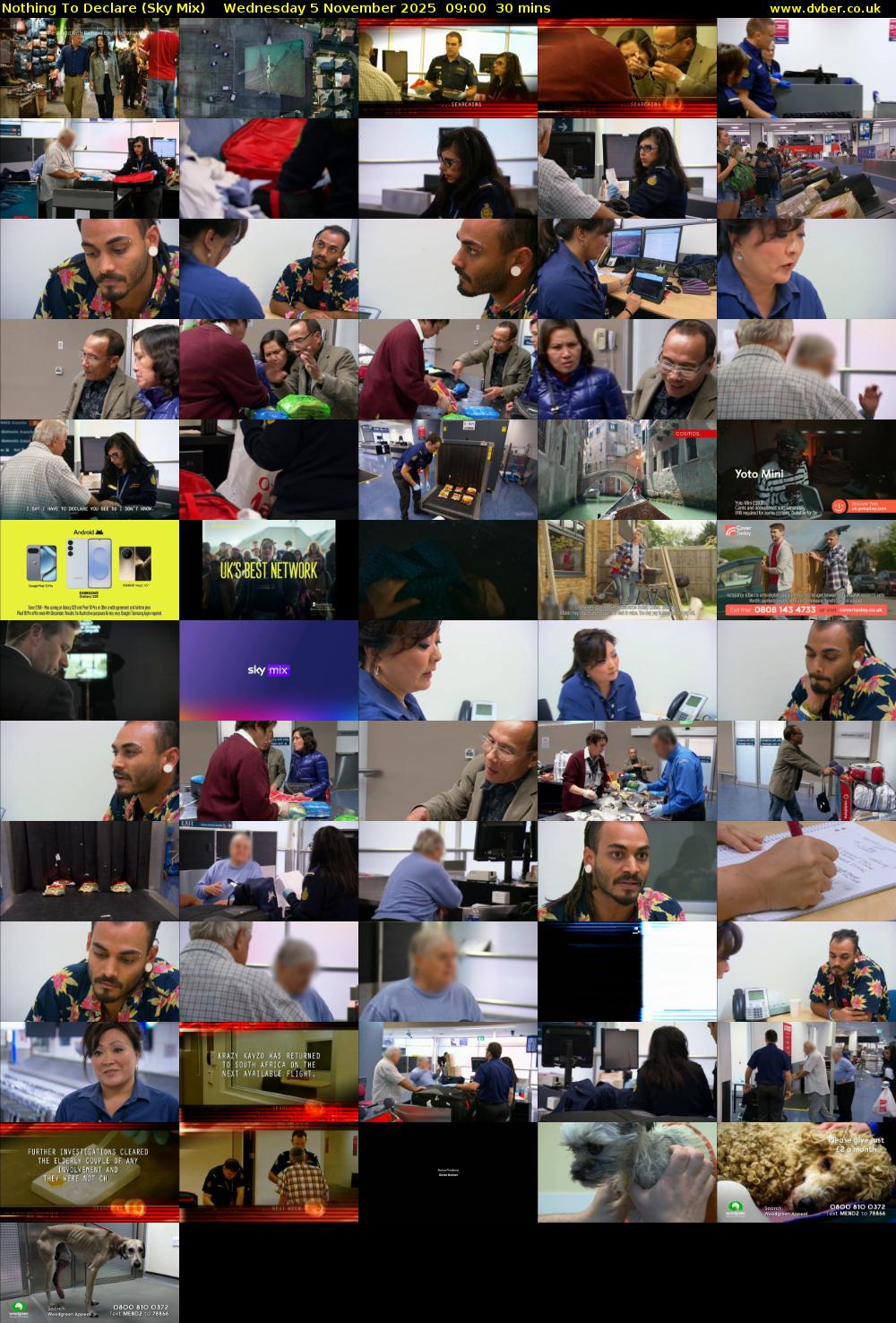 Nothing To Declare (Sky Mix) Wednesday 5 November 2025 09:00 - 09:30