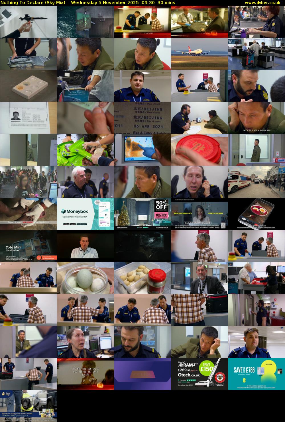 Nothing To Declare (Sky Mix) Wednesday 5 November 2025 09:30 - 10:00