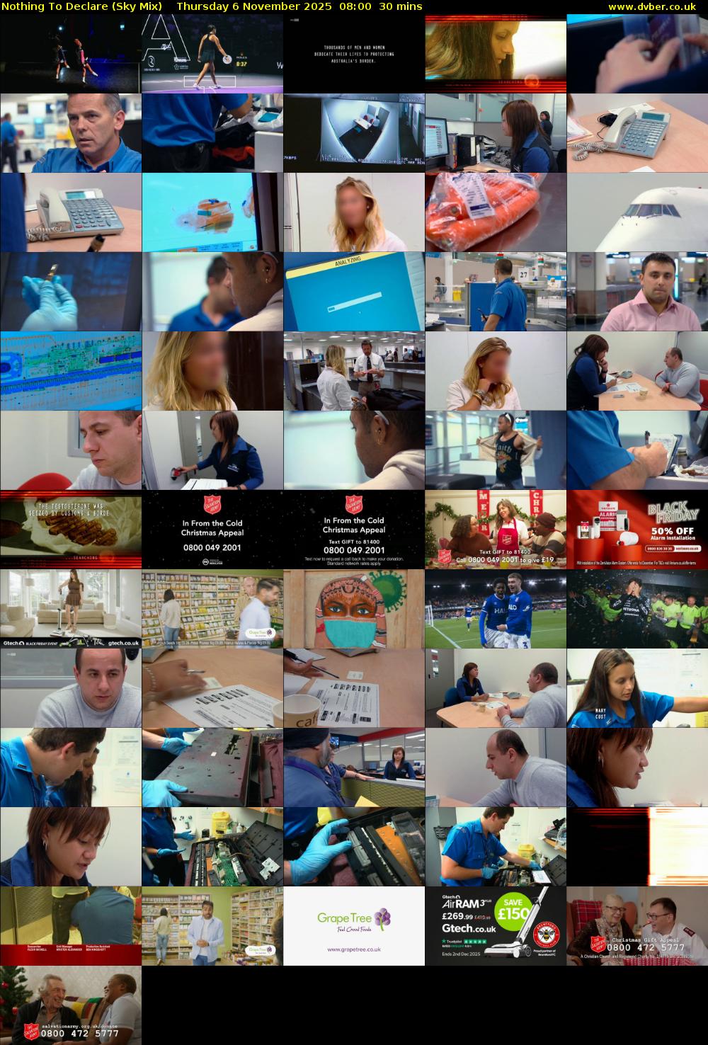 Nothing To Declare (Sky Mix) Thursday 6 November 2025 08:00 - 08:30