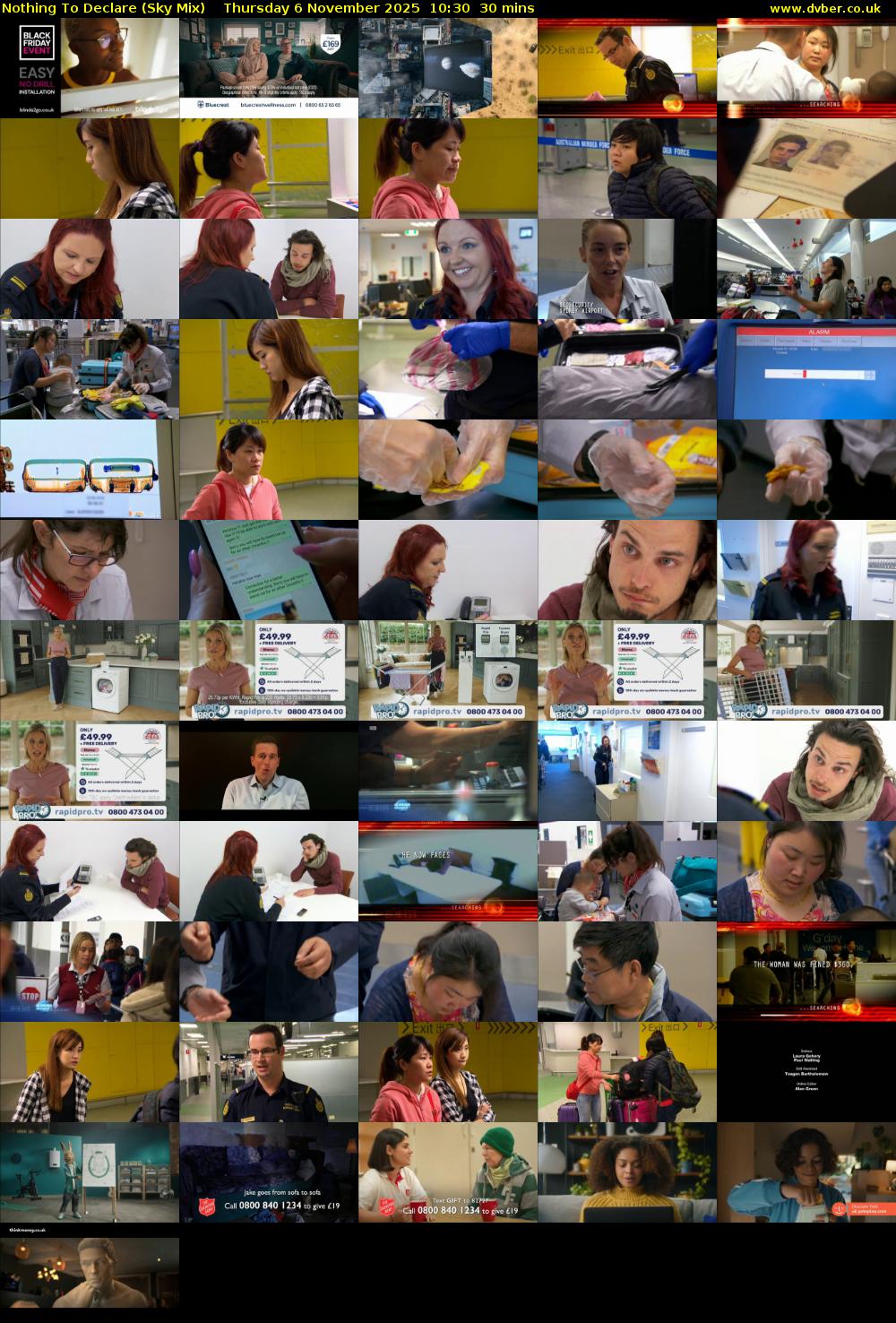 Nothing To Declare (Sky Mix) Thursday 6 November 2025 10:30 - 11:00