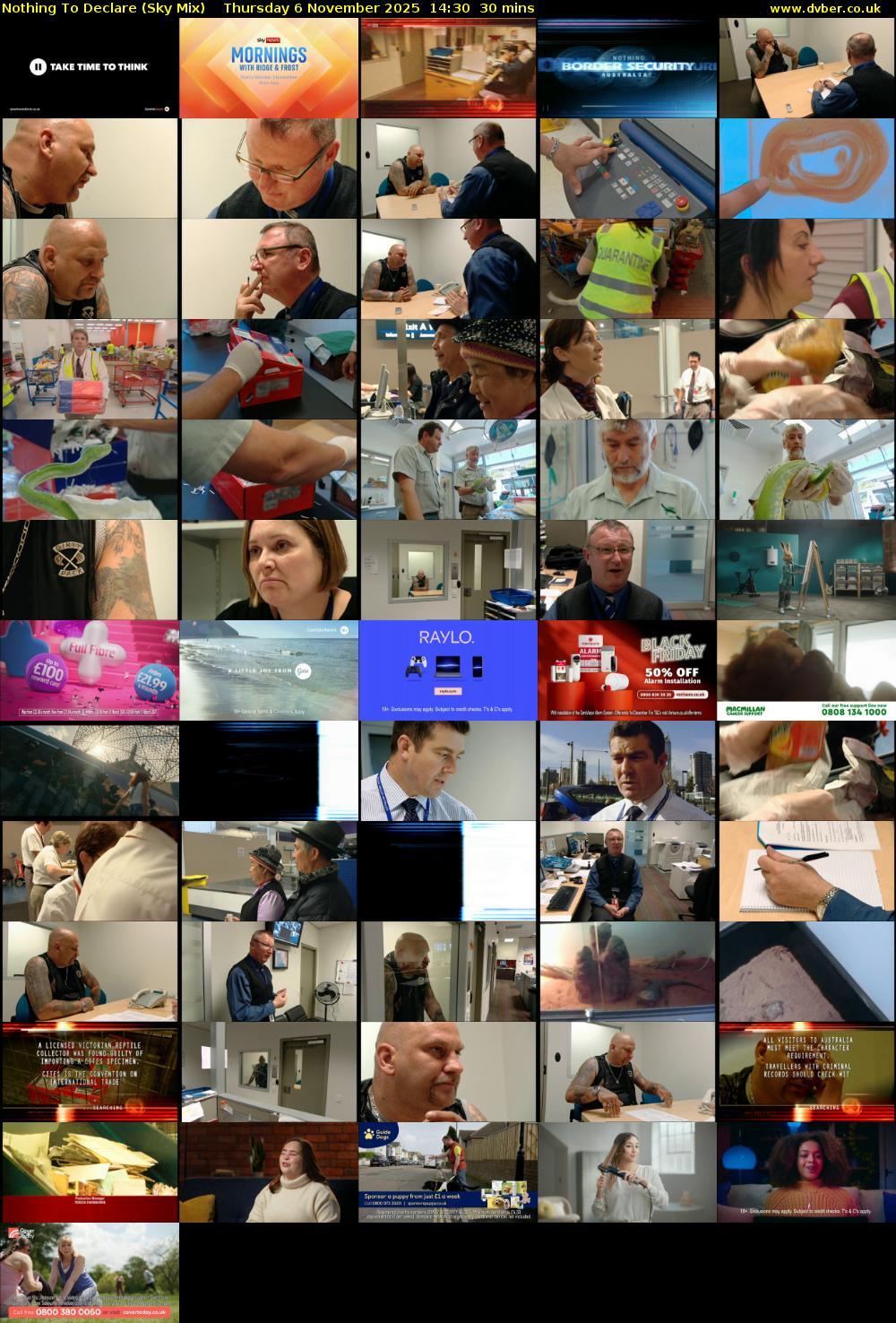 Nothing To Declare (Sky Mix) Thursday 6 November 2025 14:30 - 15:00