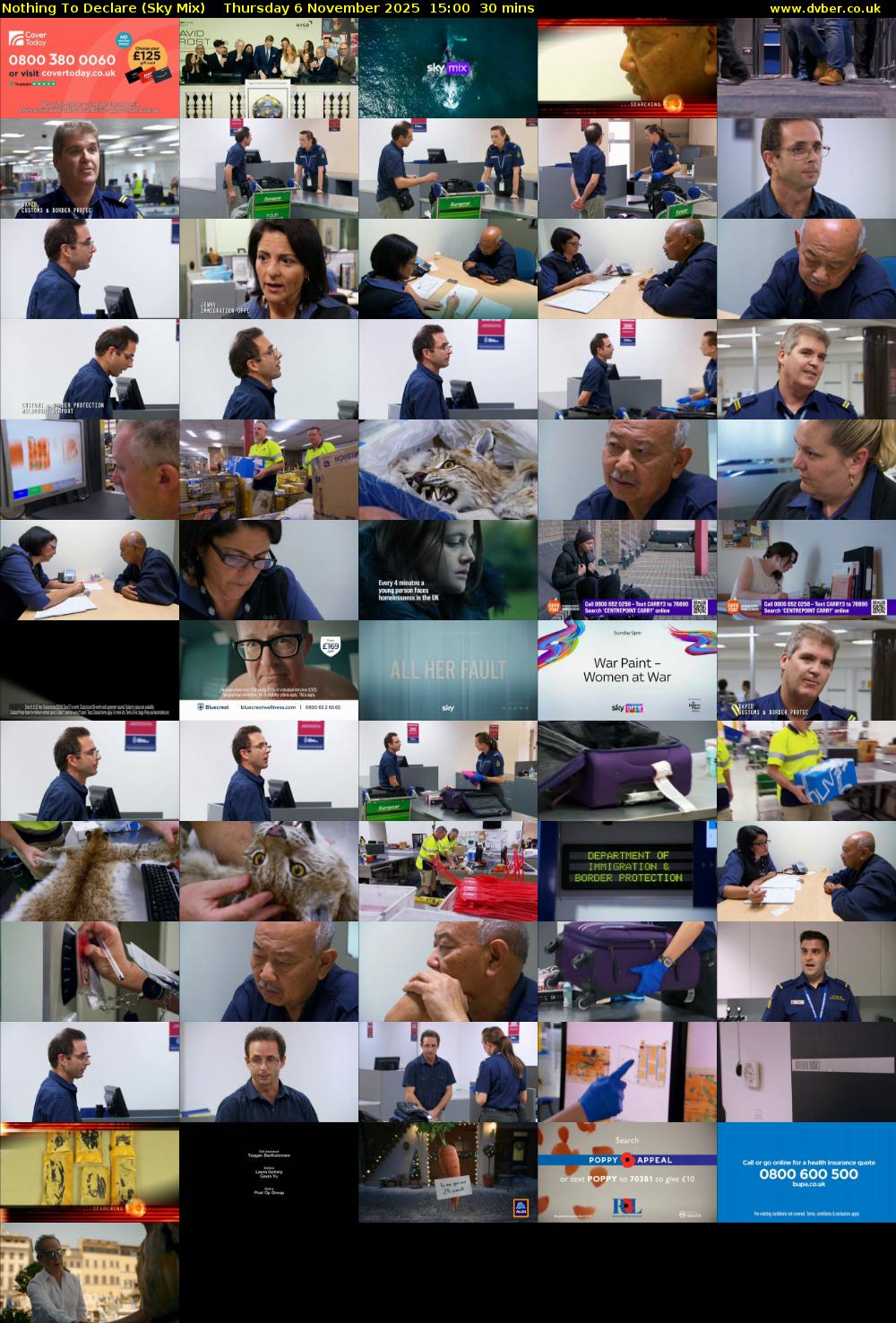 Nothing To Declare (Sky Mix) Thursday 6 November 2025 15:00 - 15:30