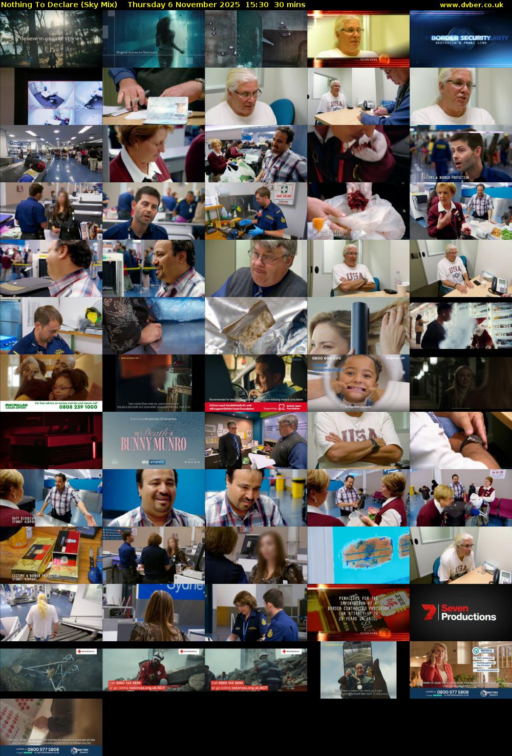 Nothing To Declare (Sky Mix) Thursday 6 November 2025 15:30 - 16:00