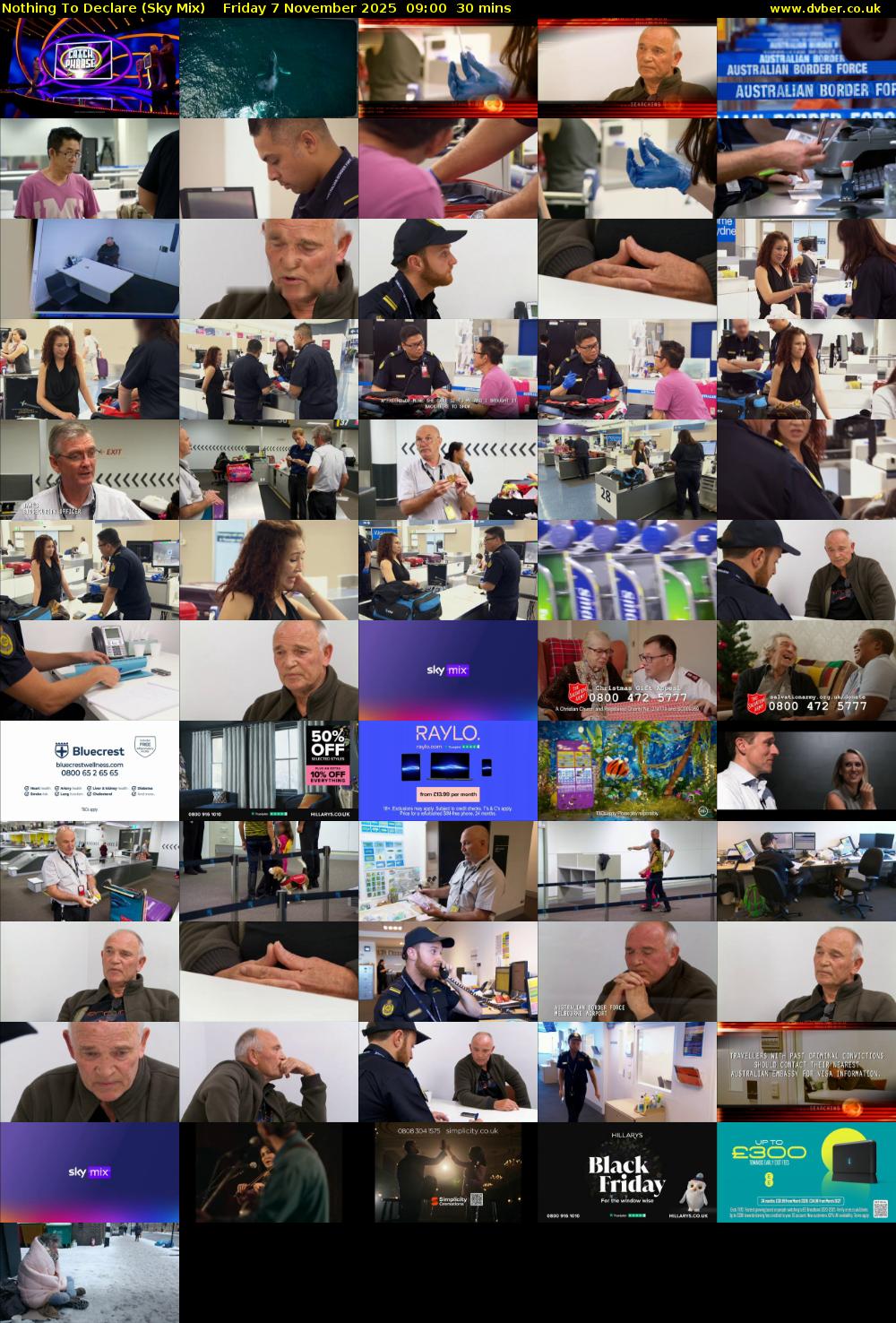 Nothing To Declare (Sky Mix) Friday 7 November 2025 09:00 - 09:30