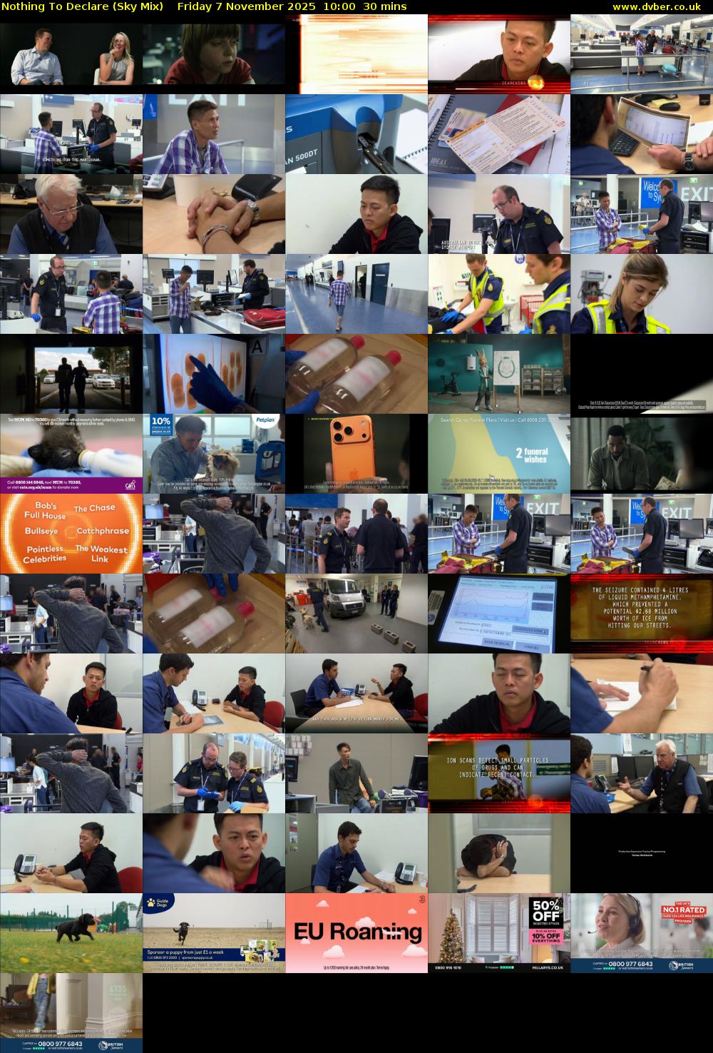 Nothing To Declare (Sky Mix) Friday 7 November 2025 10:00 - 10:30