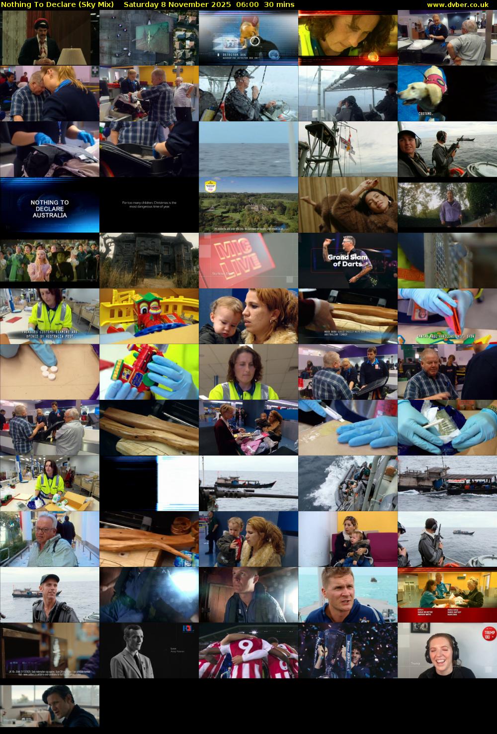 Nothing To Declare (Sky Mix) Saturday 8 November 2025 06:00 - 06:30