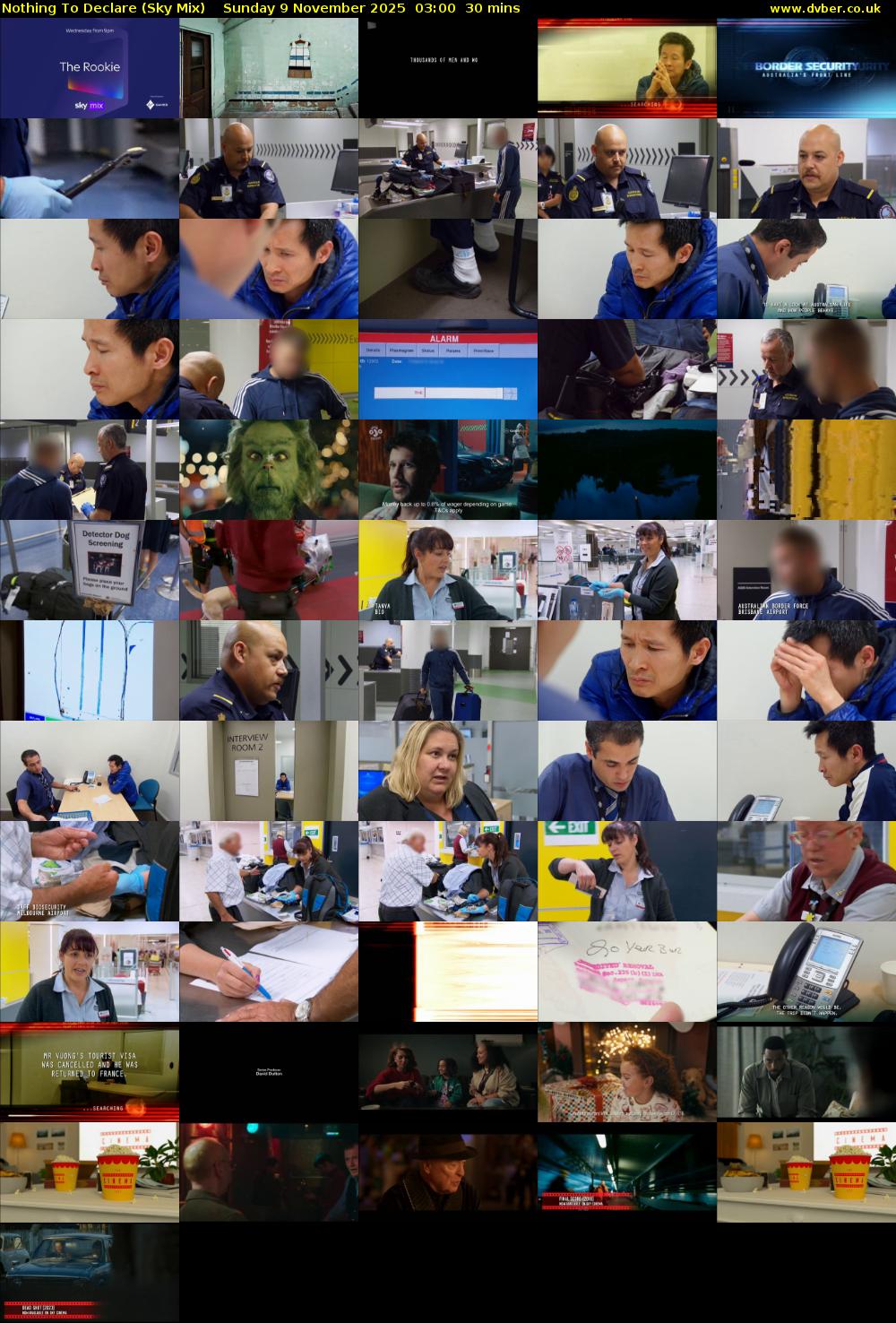 Nothing To Declare (Sky Mix) Sunday 9 November 2025 03:00 - 03:30