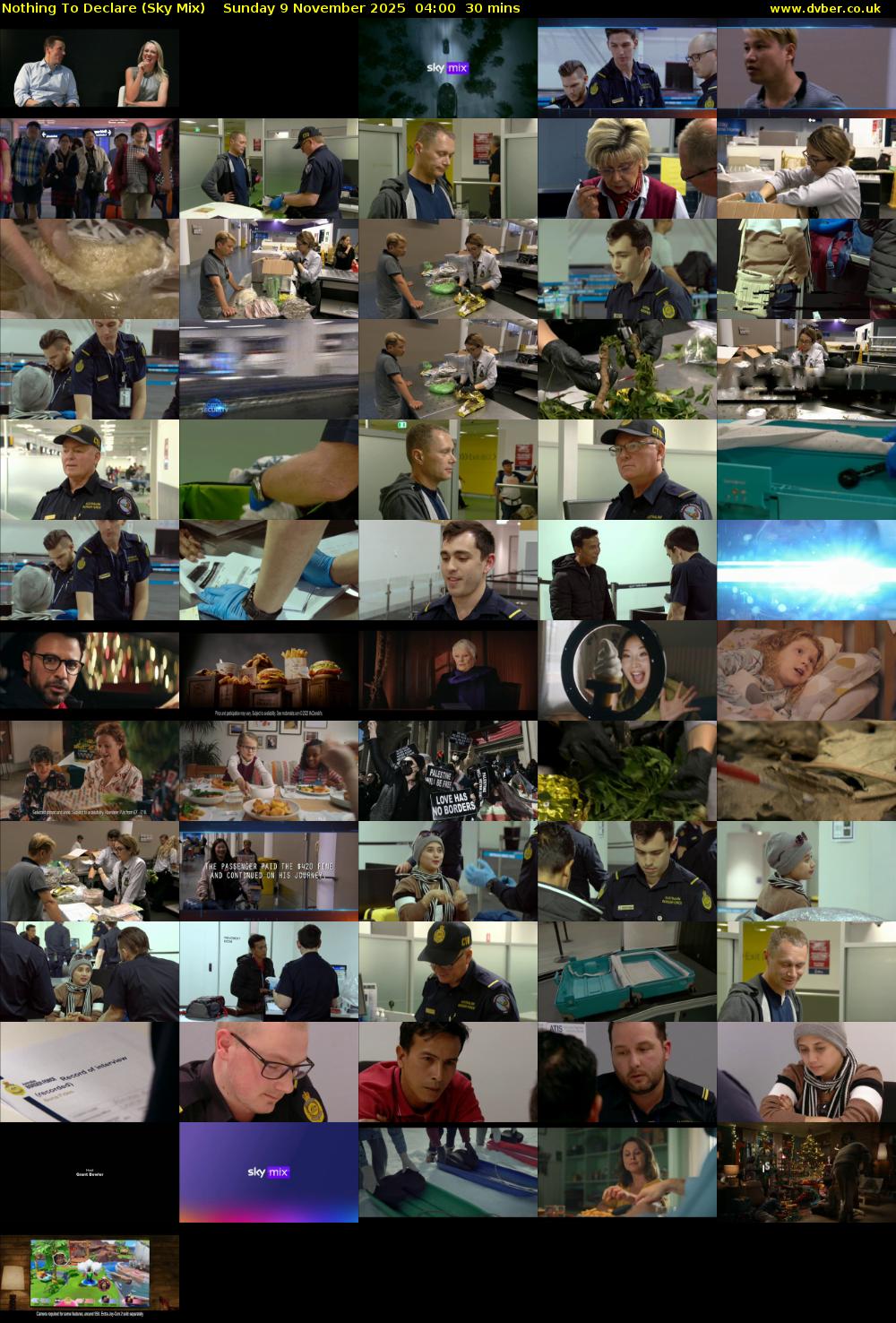 Nothing To Declare (Sky Mix) Sunday 9 November 2025 04:00 - 04:30