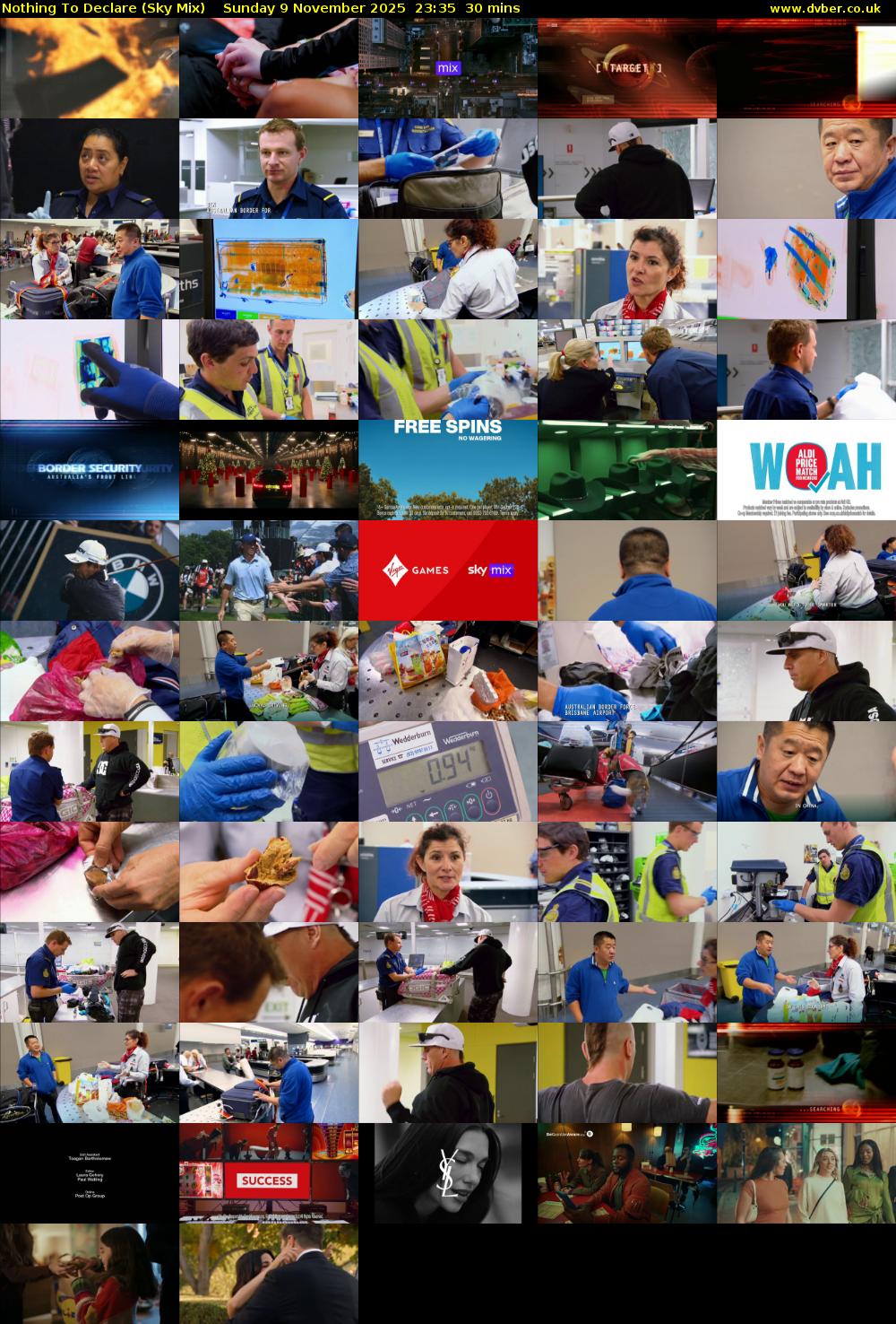 Nothing To Declare (Sky Mix) Sunday 9 November 2025 23:35 - 00:05