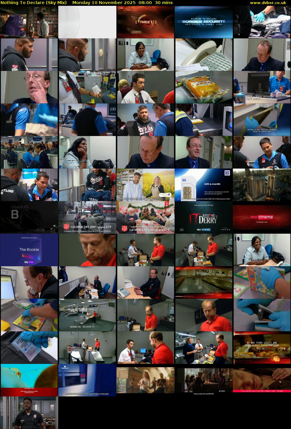 Nothing To Declare (Sky Mix) Monday 10 November 2025 08:00 - 08:30