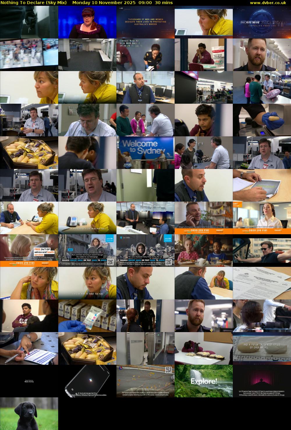 Nothing To Declare (Sky Mix) Monday 10 November 2025 09:00 - 09:30