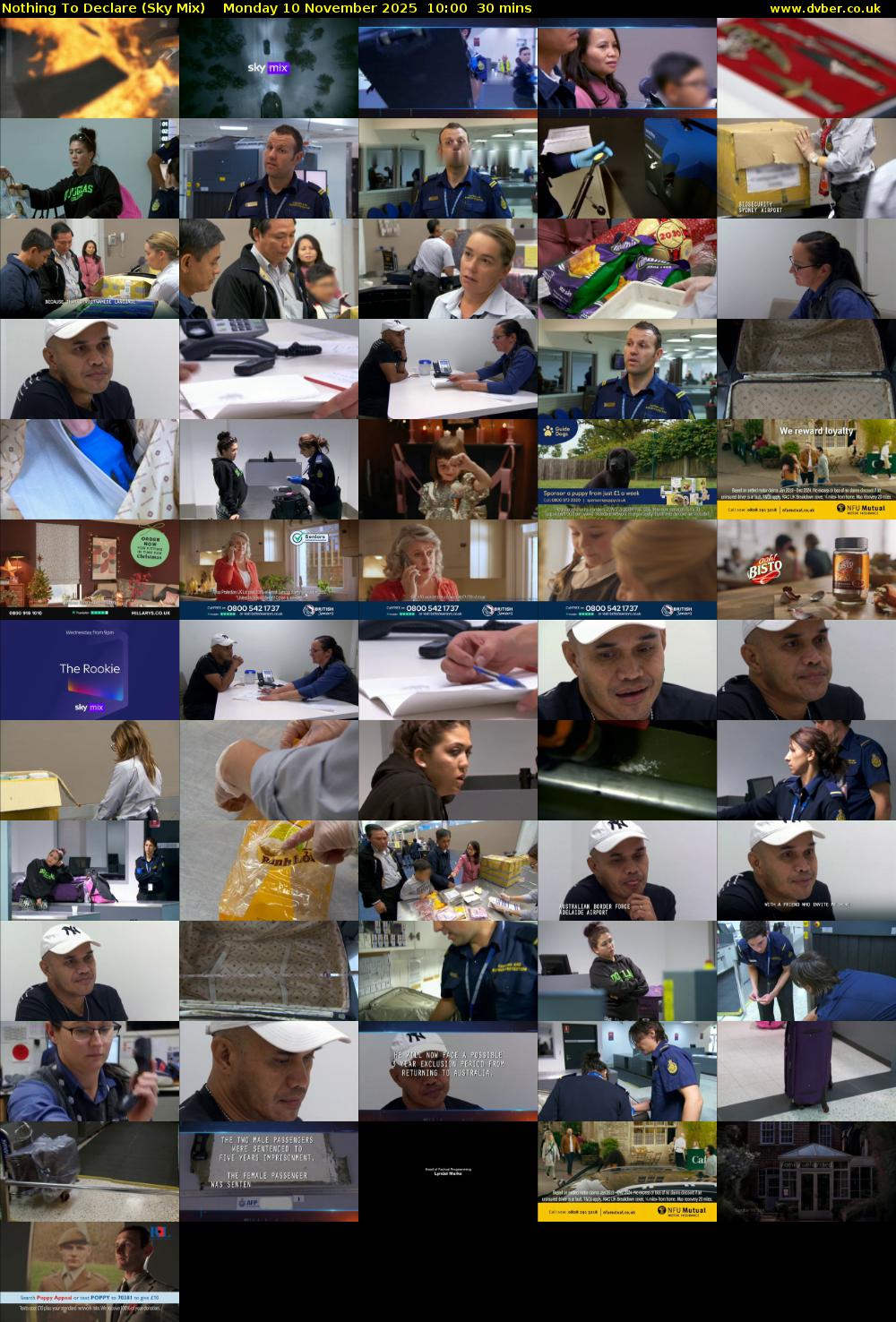 Nothing To Declare (Sky Mix) Monday 10 November 2025 10:00 - 10:30