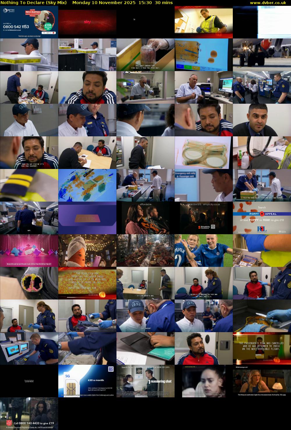Nothing To Declare (Sky Mix) Monday 10 November 2025 15:30 - 16:00