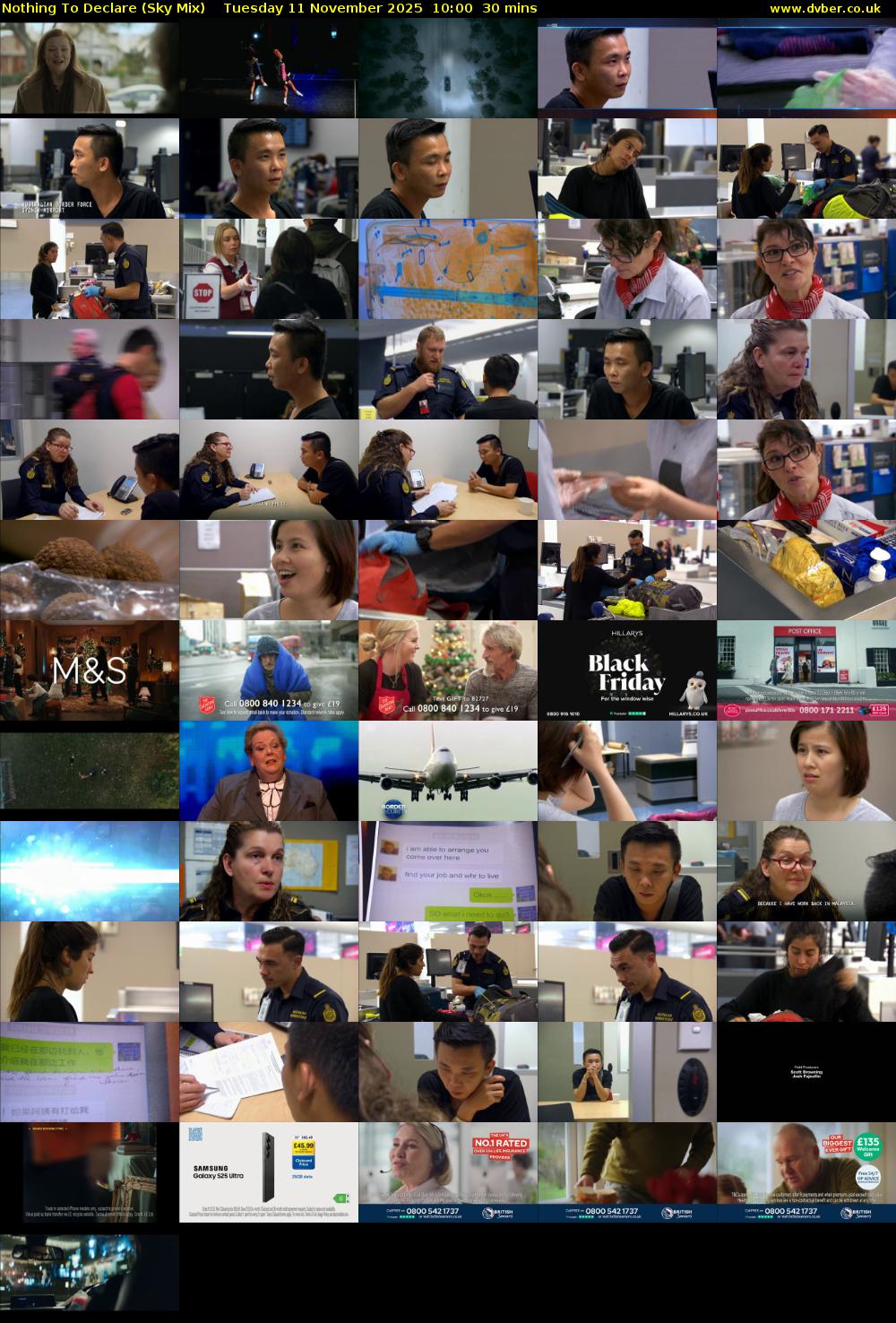 Nothing To Declare (Sky Mix) Tuesday 11 November 2025 10:00 - 10:30