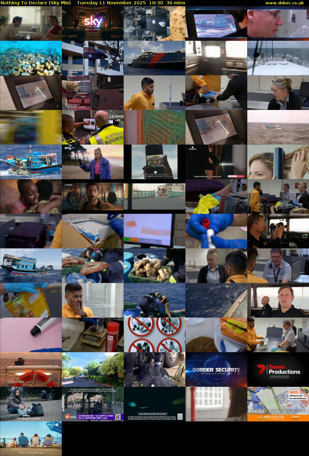 Nothing To Declare (Sky Mix) Tuesday 11 November 2025 10:30 - 11:00