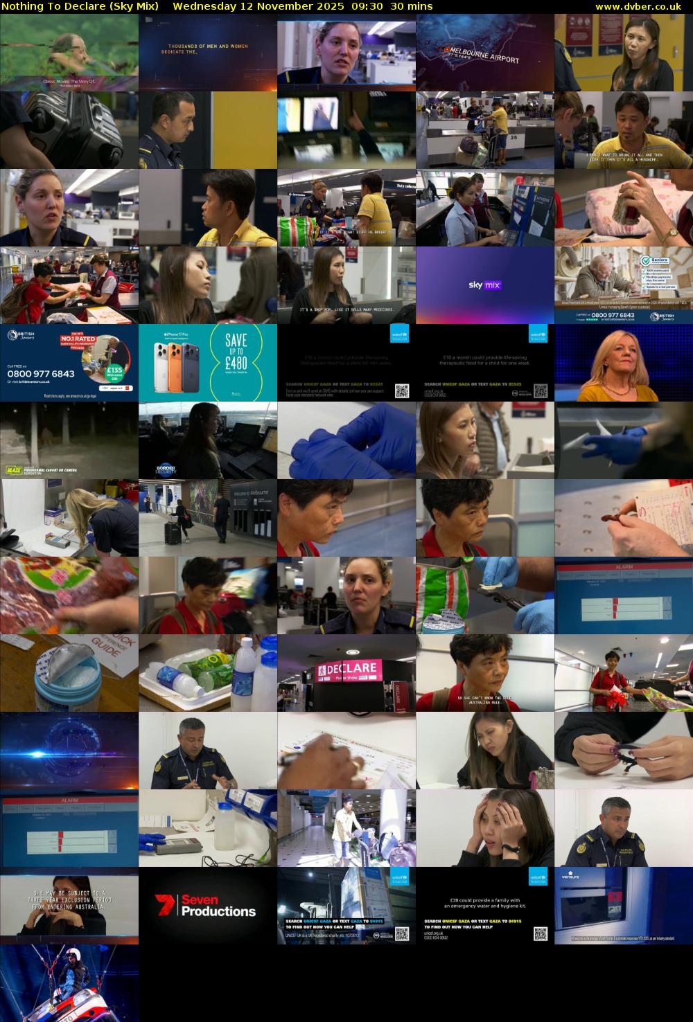 Nothing To Declare (Sky Mix) Wednesday 12 November 2025 09:30 - 10:00