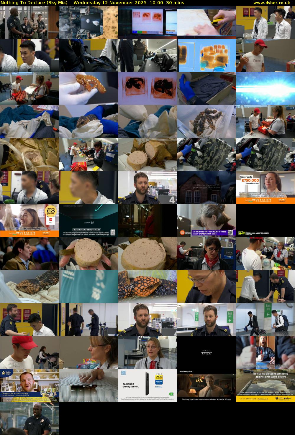 Nothing To Declare (Sky Mix) Wednesday 12 November 2025 10:00 - 10:30