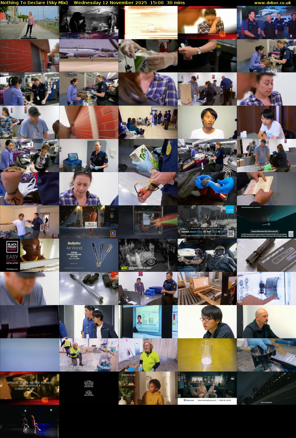 Nothing To Declare (Sky Mix) Wednesday 12 November 2025 15:00 - 15:30