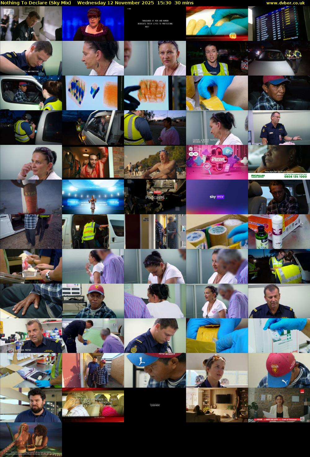 Nothing To Declare (Sky Mix) Wednesday 12 November 2025 15:30 - 16:00