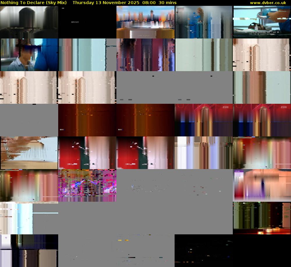 Nothing To Declare (Sky Mix) Thursday 13 November 2025 08:00 - 08:30