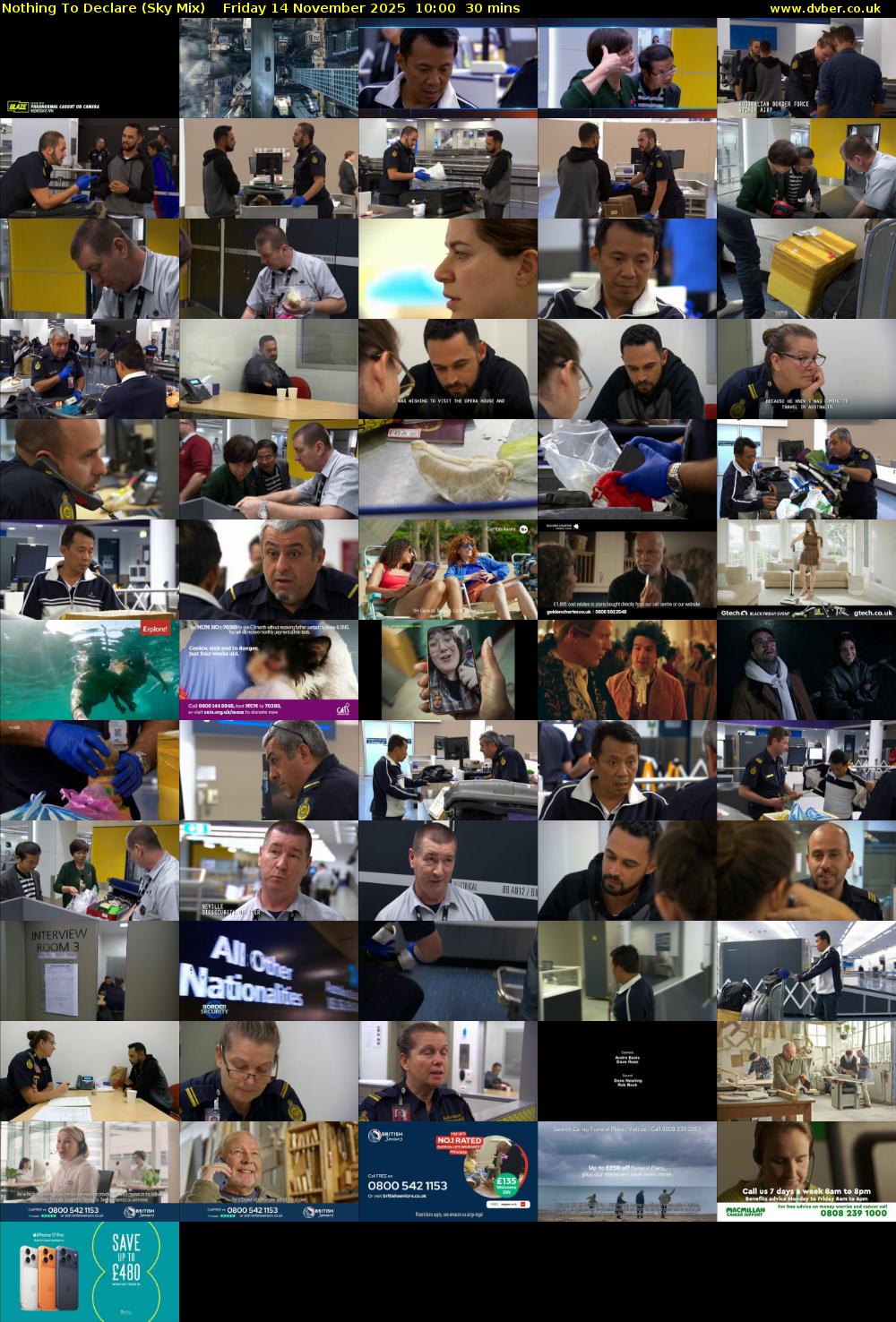 Nothing To Declare (Sky Mix) Friday 14 November 2025 10:00 - 10:30