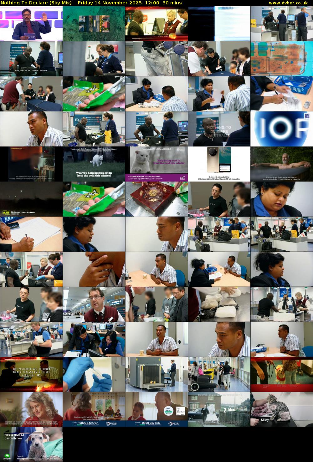 Nothing To Declare (Sky Mix) Friday 14 November 2025 12:00 - 12:30