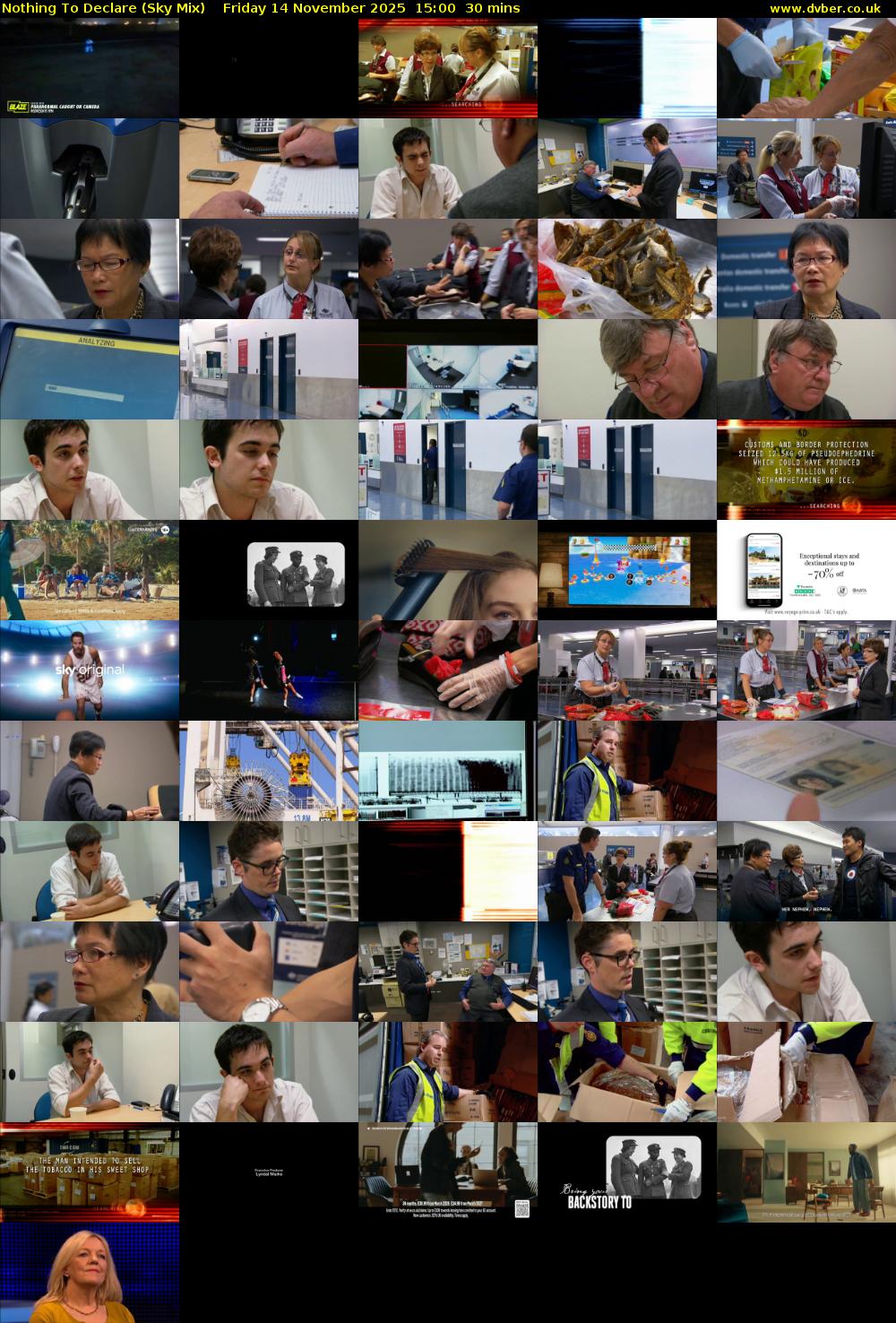 Nothing To Declare (Sky Mix) Friday 14 November 2025 15:00 - 15:30