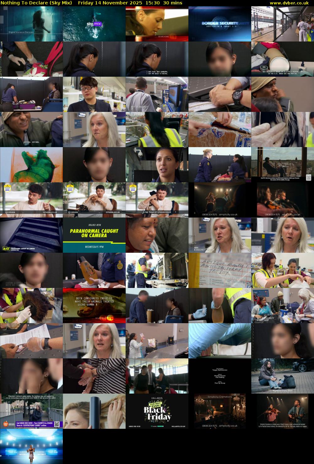 Nothing To Declare (Sky Mix) Friday 14 November 2025 15:30 - 16:00