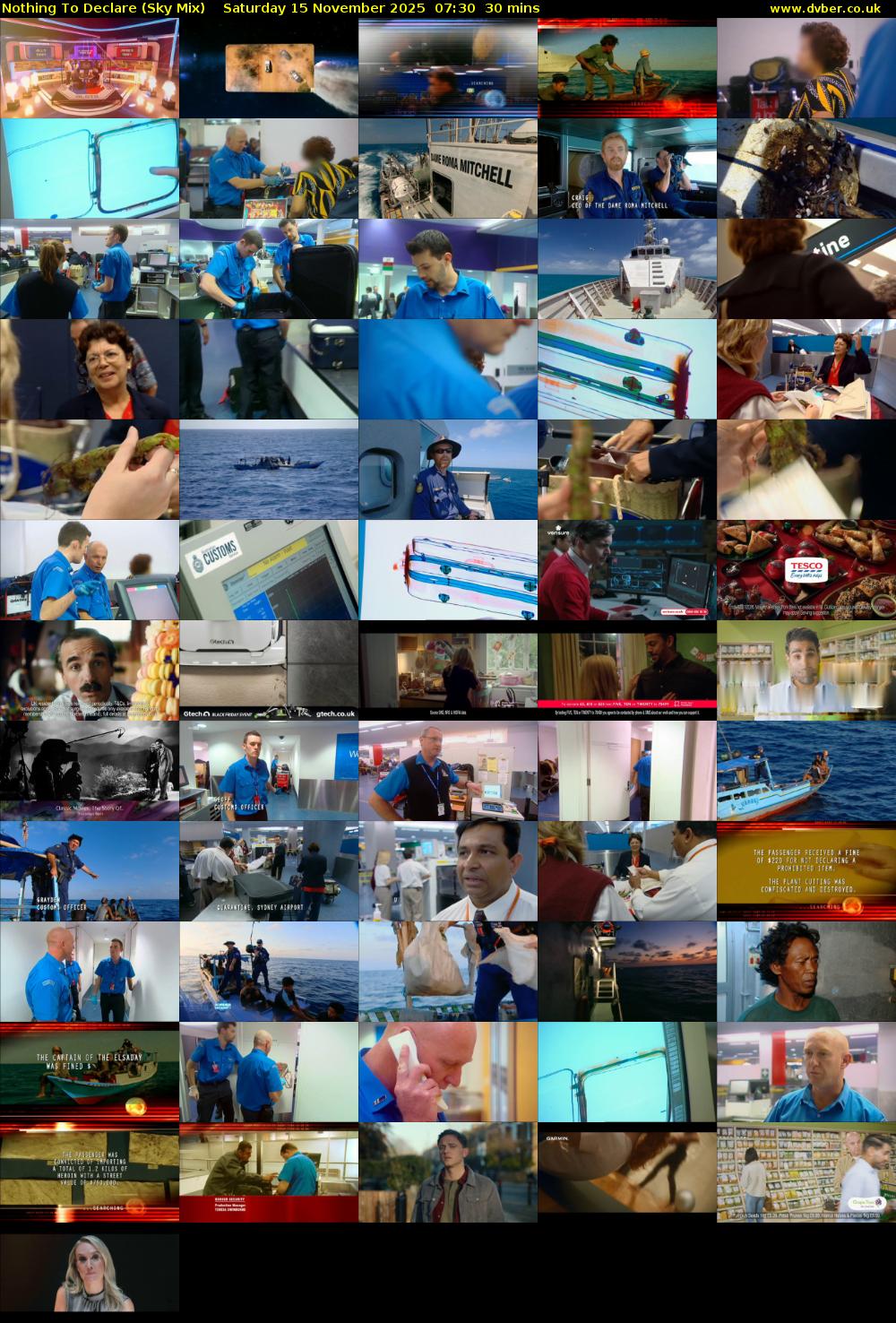 Nothing To Declare (Sky Mix) Saturday 15 November 2025 07:30 - 08:00